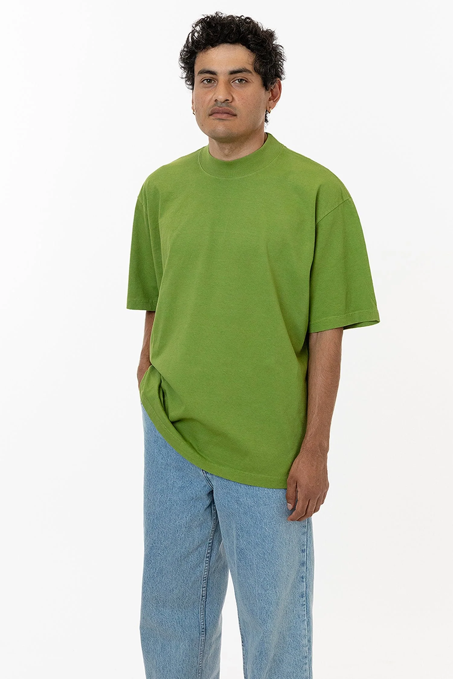 1825GD - Oversized Short Sleeve High Mockneck T-shirt - Image 18
