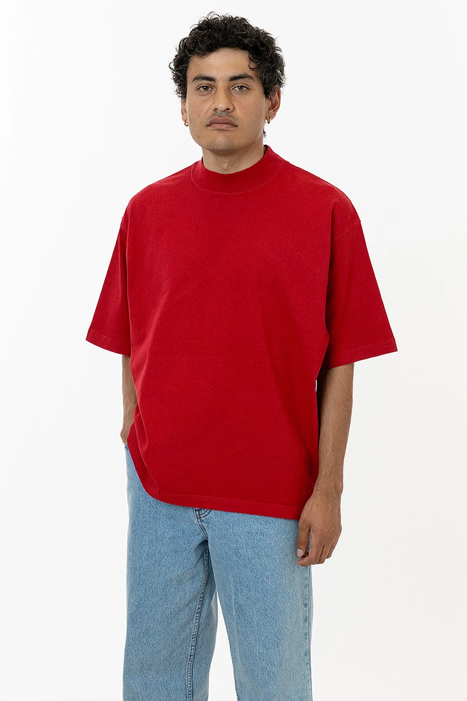 1825GD - Oversized Short Sleeve High Mockneck T-shirt - Image 20