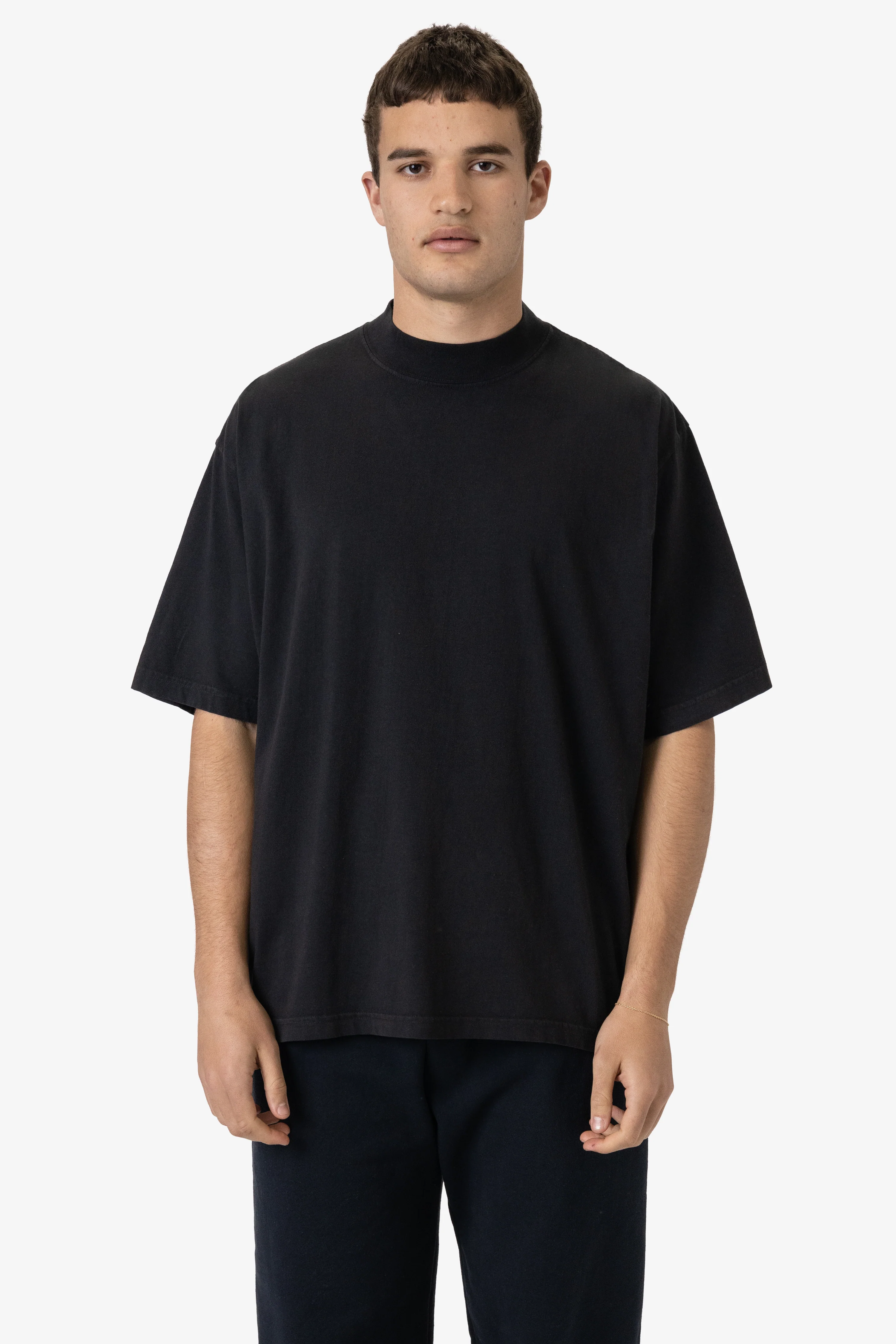 1825GD - Oversized Short Sleeve High Mockneck T-shirt - Image 3