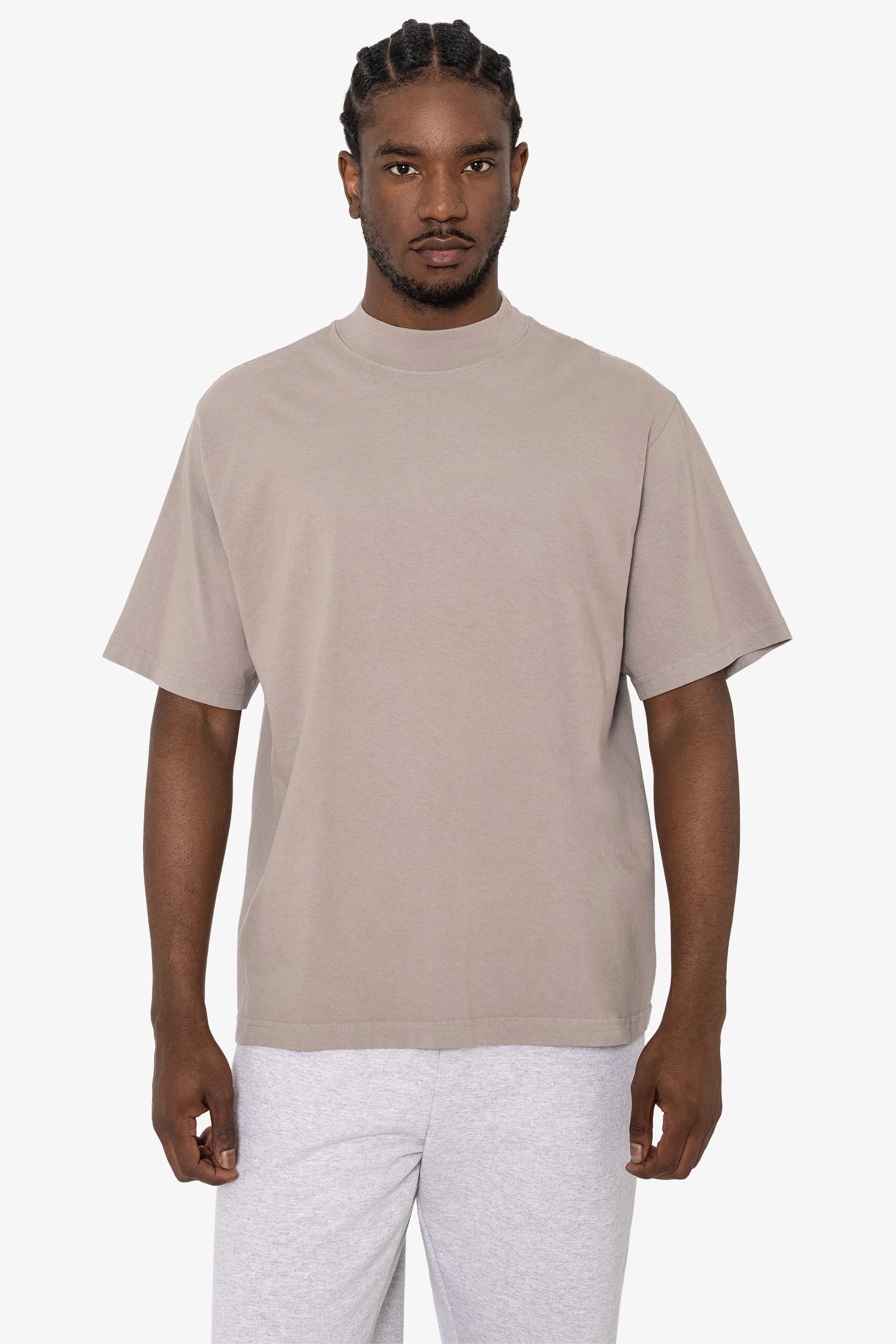 1825GD - Oversized Short Sleeve High Mockneck T-shirt - Image 30
