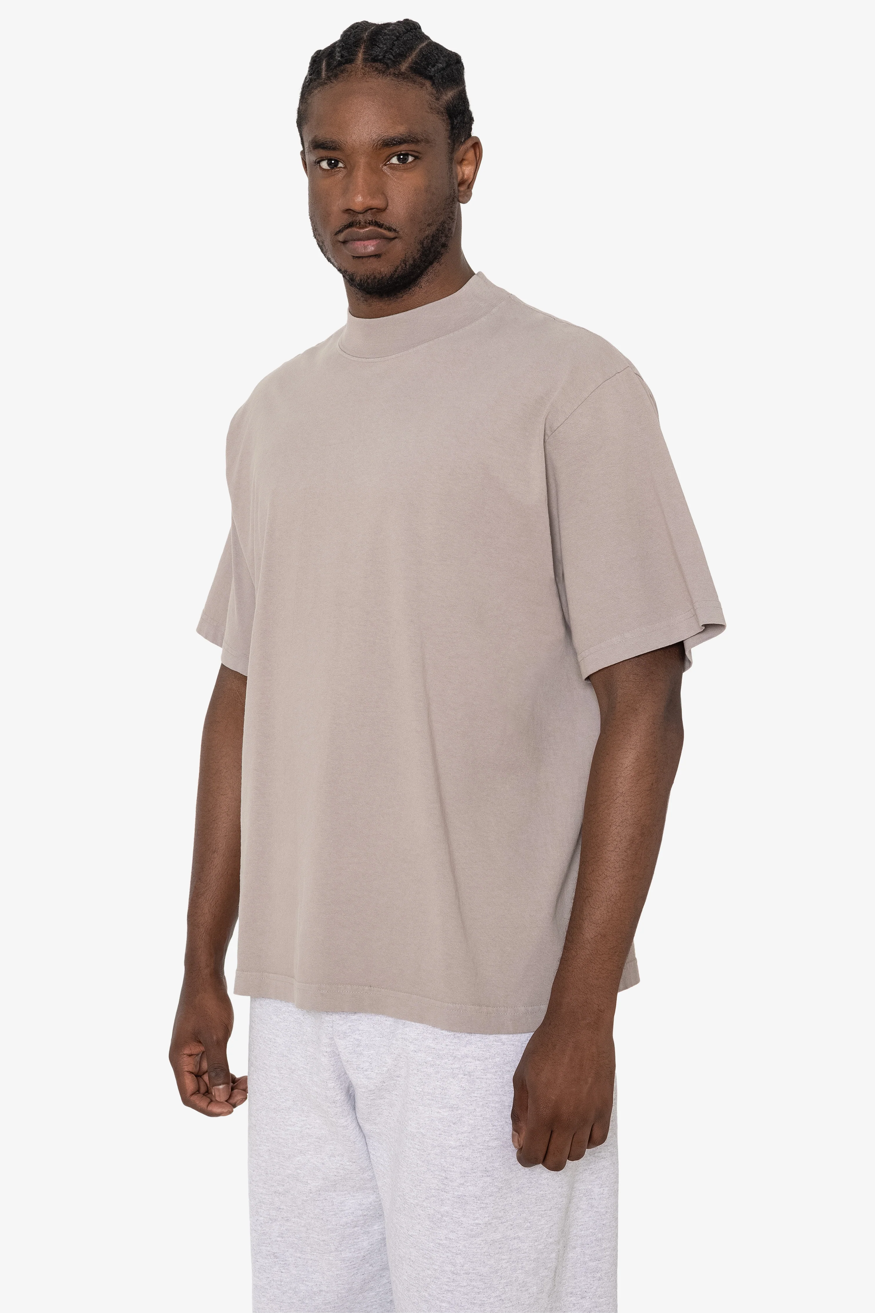 1825GD - Oversized Short Sleeve High Mockneck T-shirt - Image 31