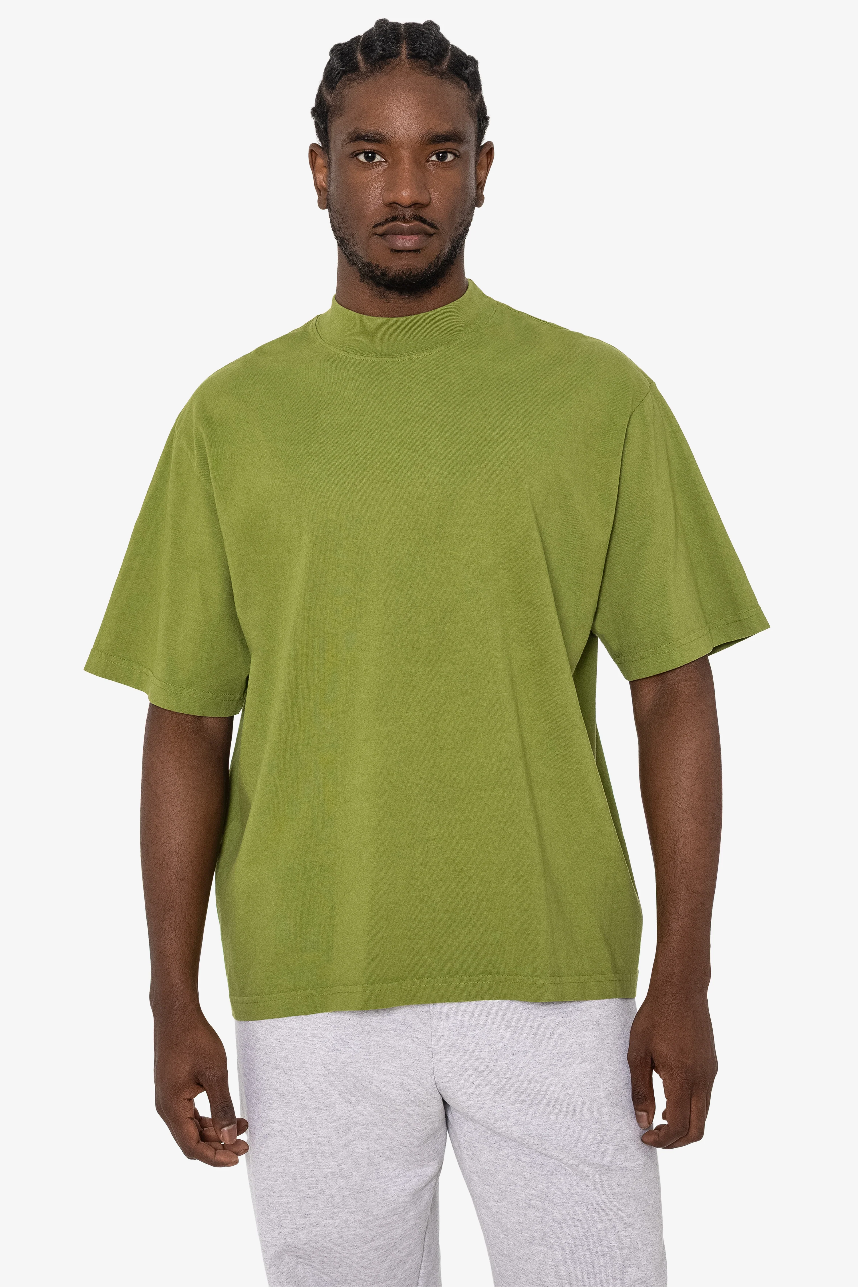 1825GD - Oversized Short Sleeve High Mockneck T-shirt - Image 34