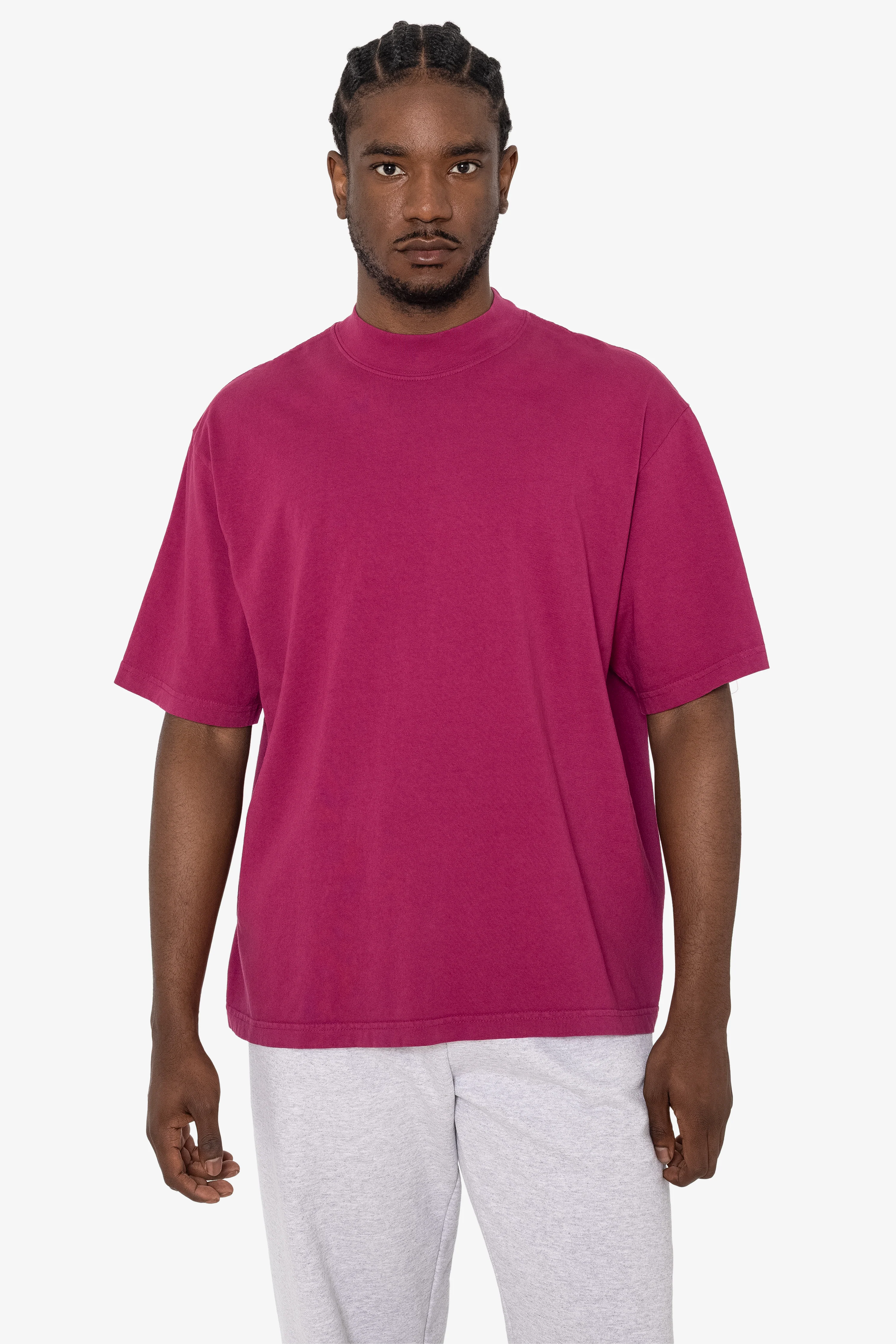 1825GD - Oversized Short Sleeve High Mockneck T-shirt - Image 35