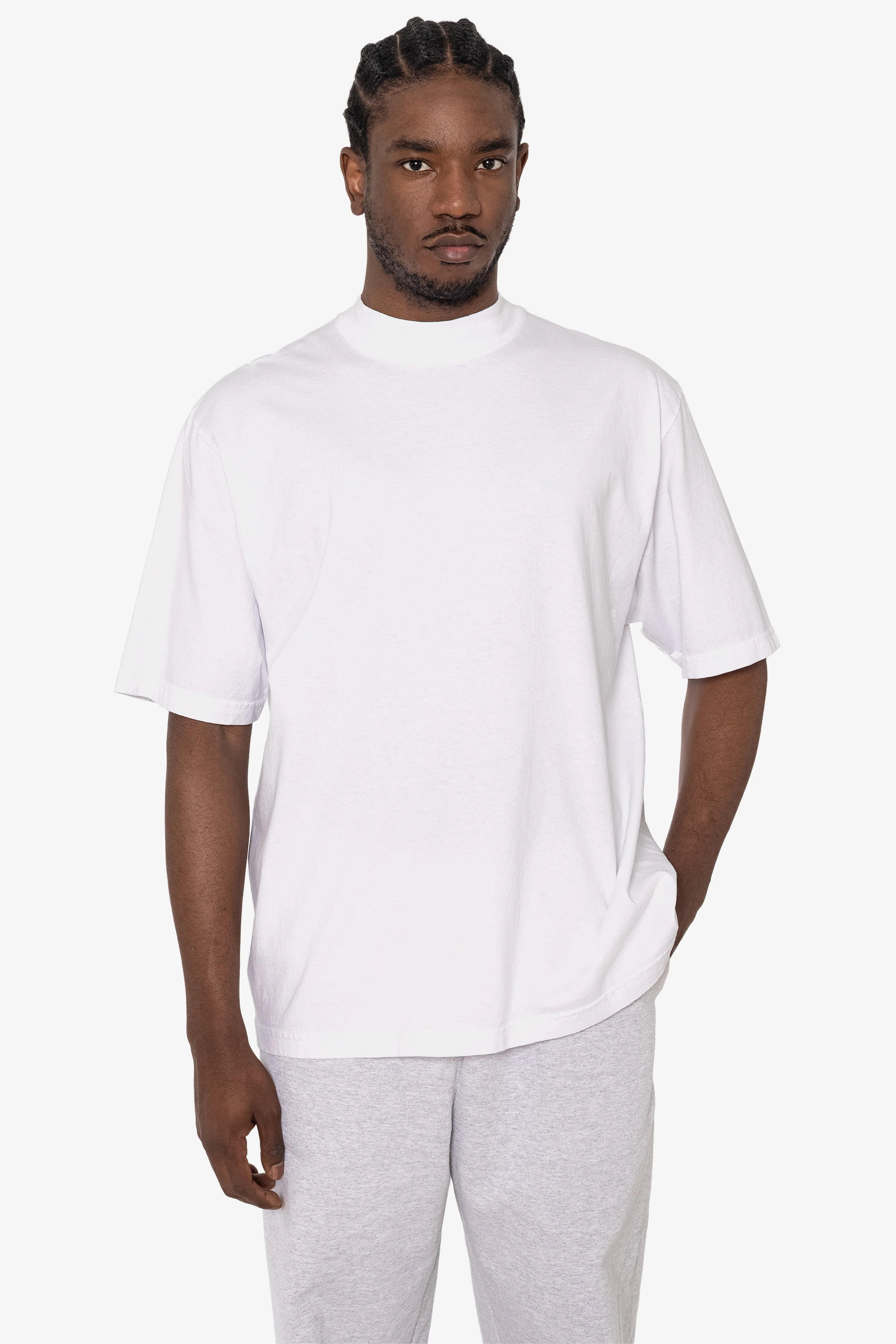 1825GD - Oversized Short Sleeve High Mockneck T-shirt - Image 36
