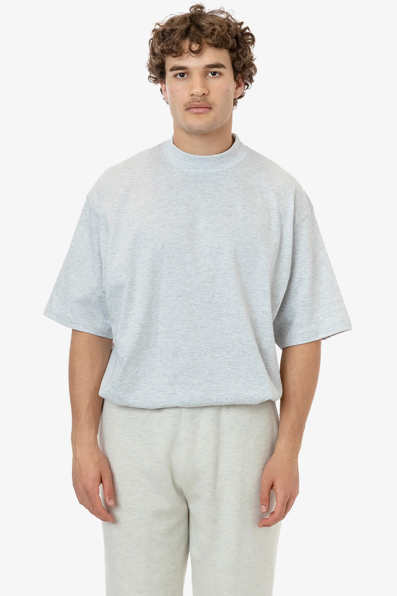 1825GD - Oversized Short Sleeve High Mockneck T-shirt - Image 6