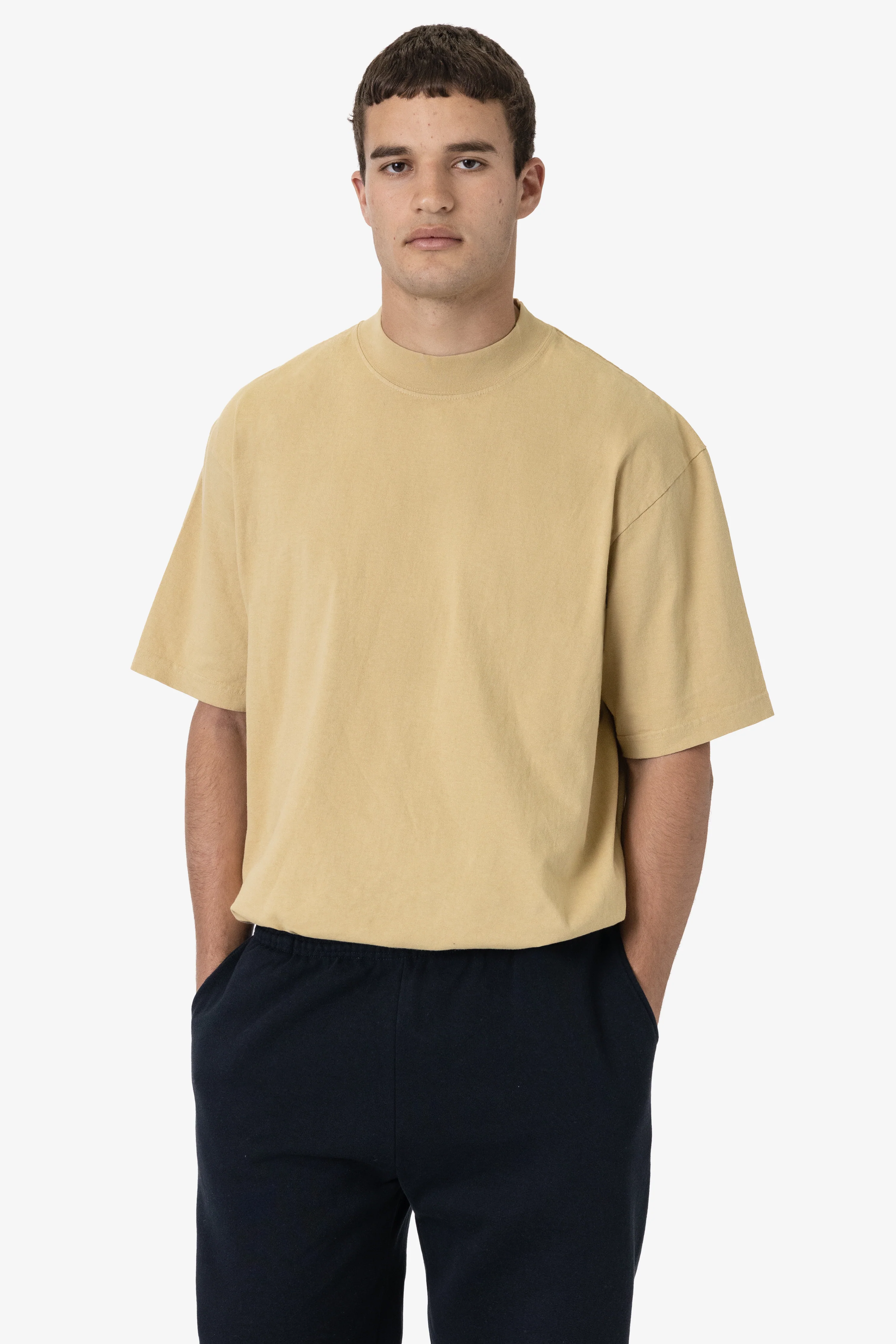 1825GD - Oversized Short Sleeve High Mockneck T-shirt - Image 8