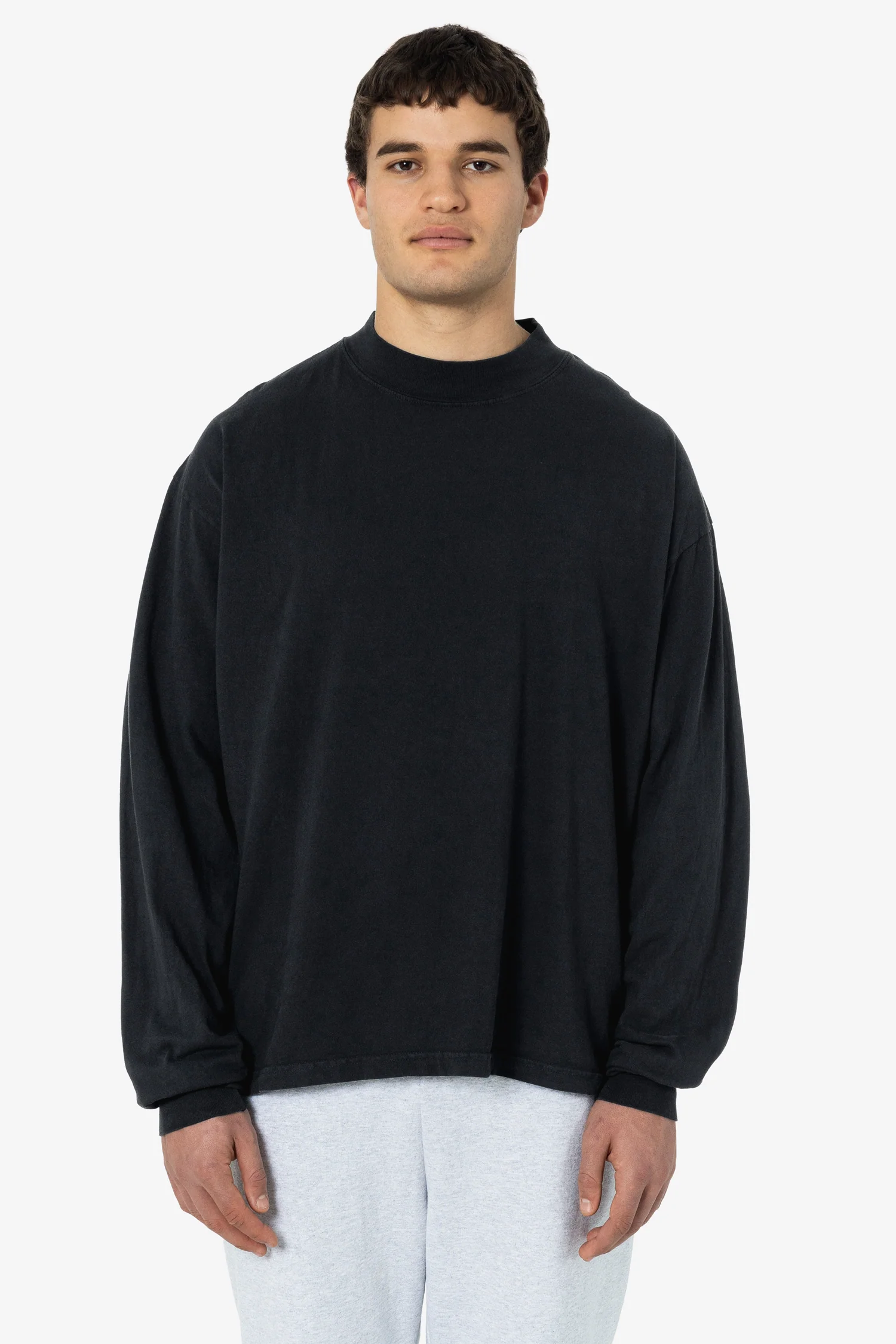 1827GD Unisex - Oversized Long Sleeve High Mockneck T-Shirt - Image 3