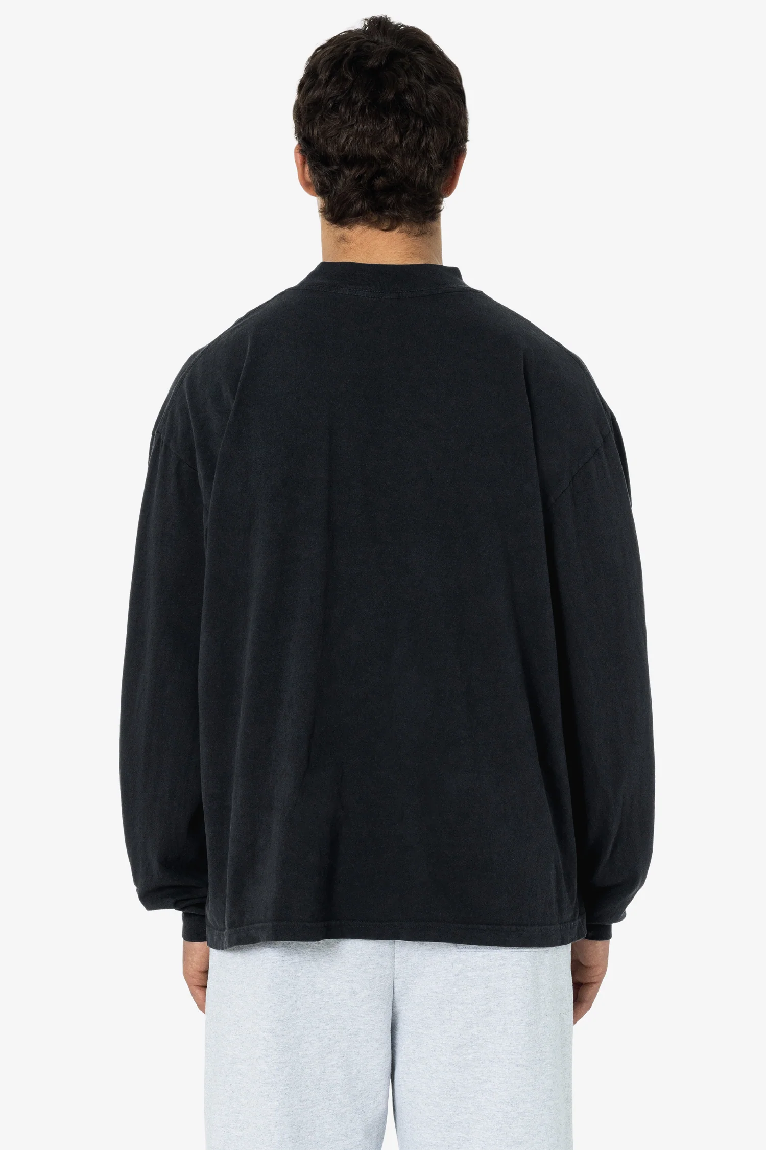1827GD Unisex - Oversized Long Sleeve High Mockneck T-Shirt - Image 4