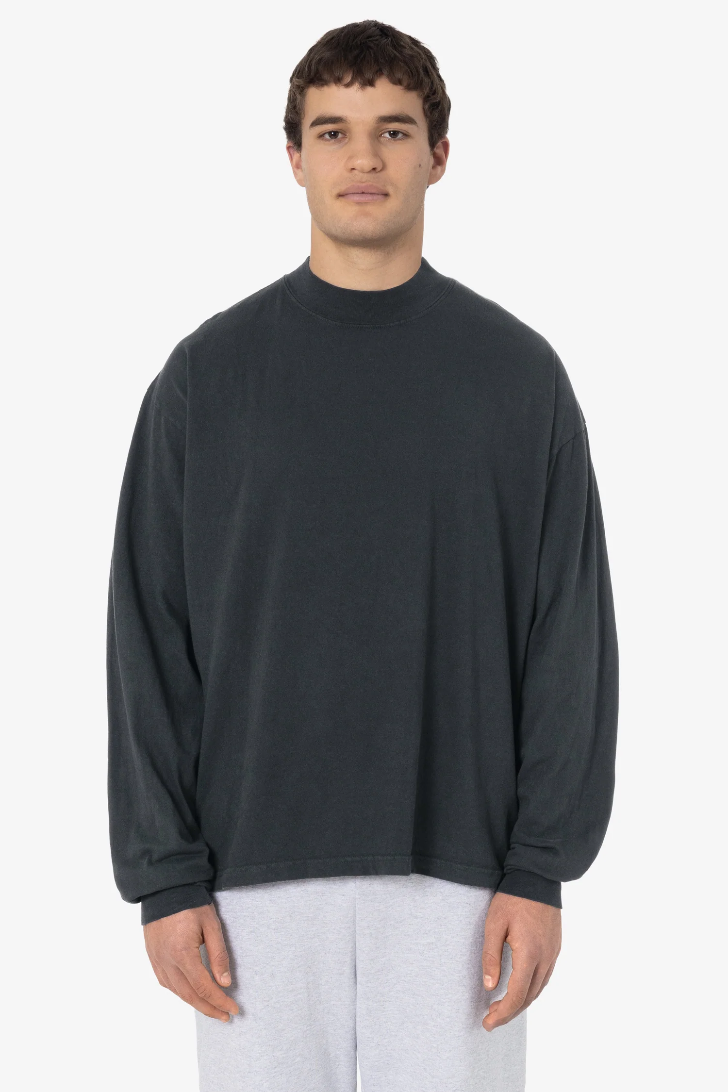 1827GD Unisex - Oversized Long Sleeve High Mockneck T-Shirt - Image 9