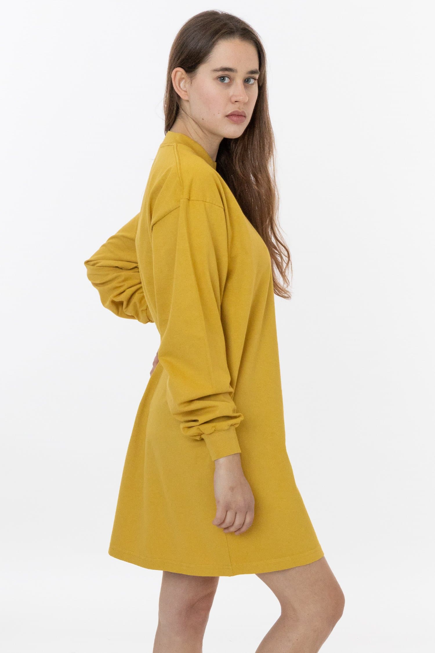 1837GD - Long Sleeve Garment Dye Mockneck Dress - Image 14