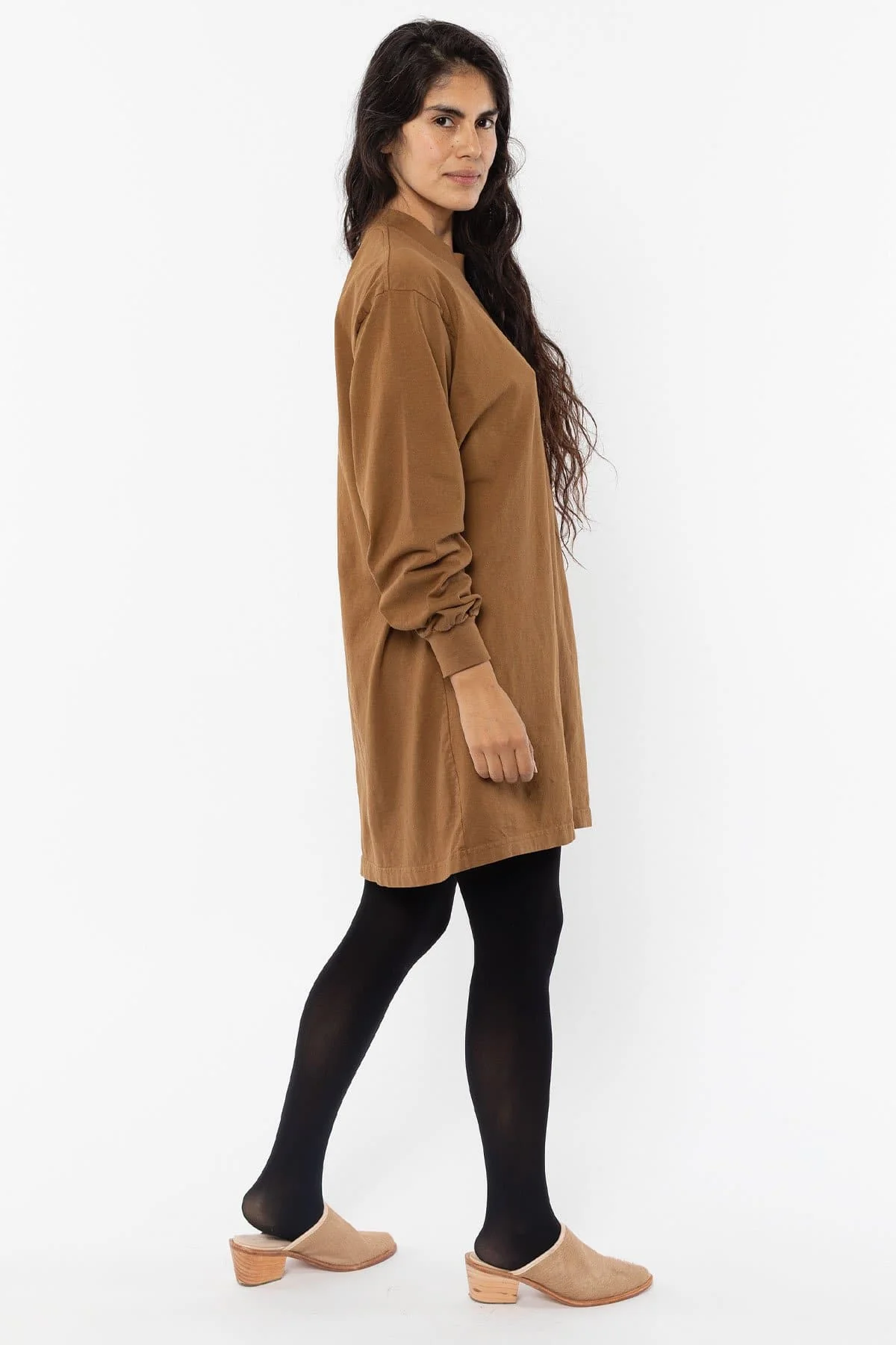 1837GD - Long Sleeve Garment Dye Mockneck Dress - Image 21