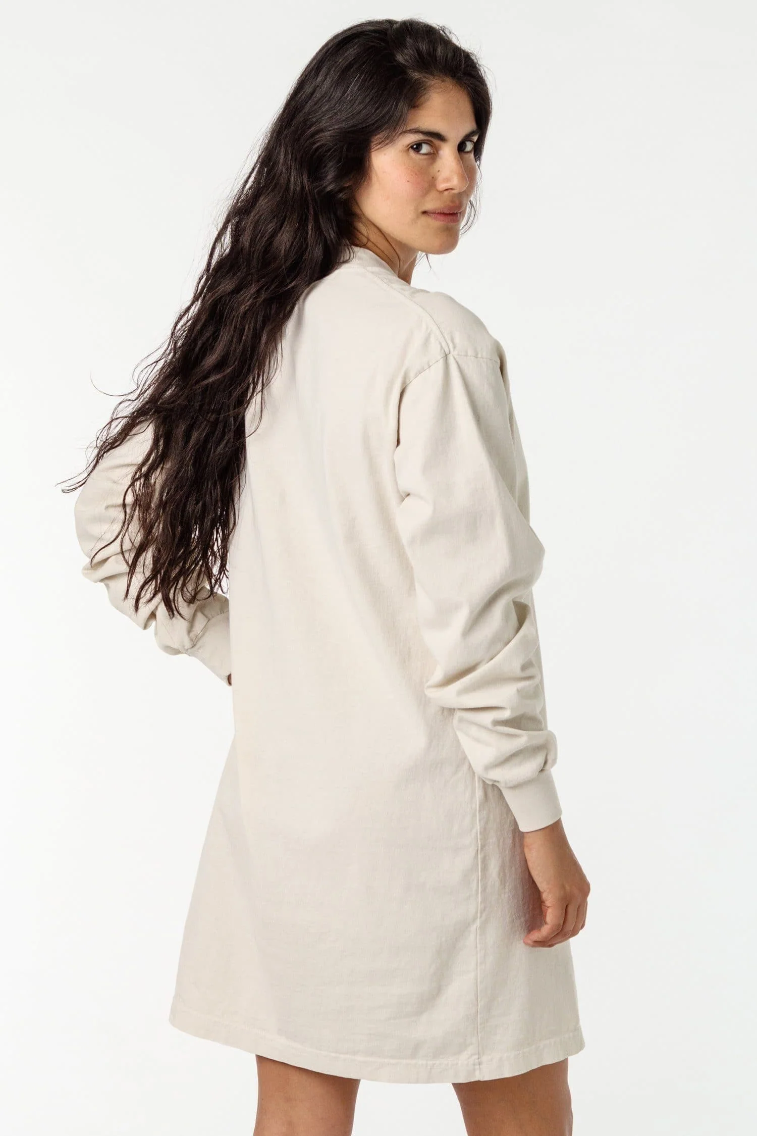 1837GD - Long Sleeve Garment Dye Mockneck Dress - Image 8