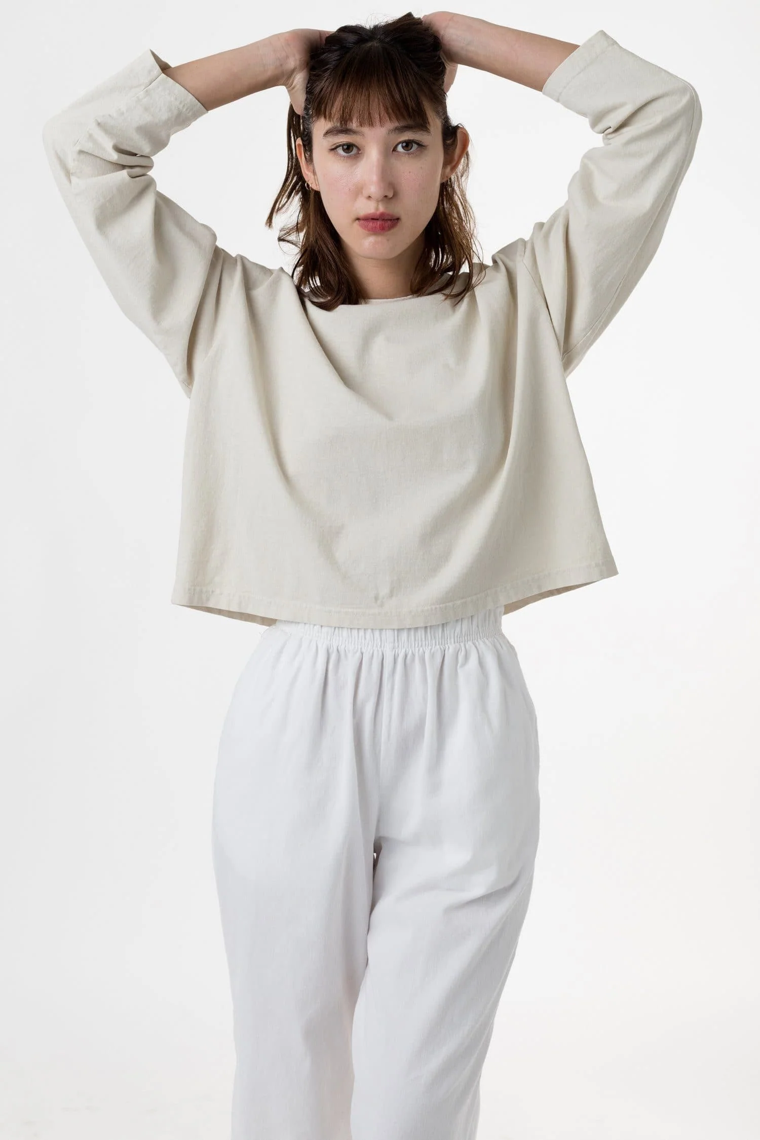 1839GD - Long Sleeve Garment Dye Cropped T-Shirt - Image 12