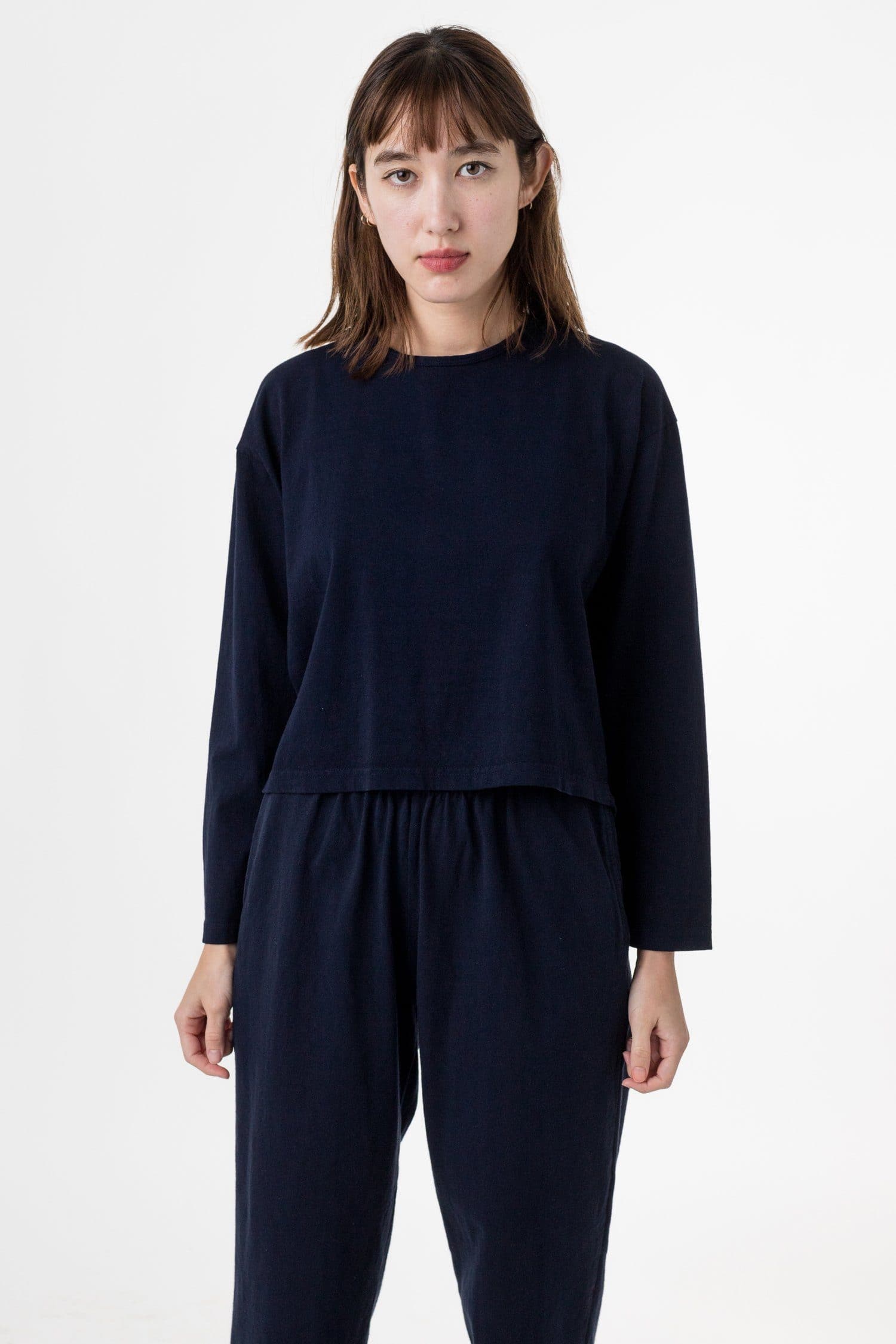 1839GD - Long Sleeve Garment Dye Cropped T-Shirt - Image 7