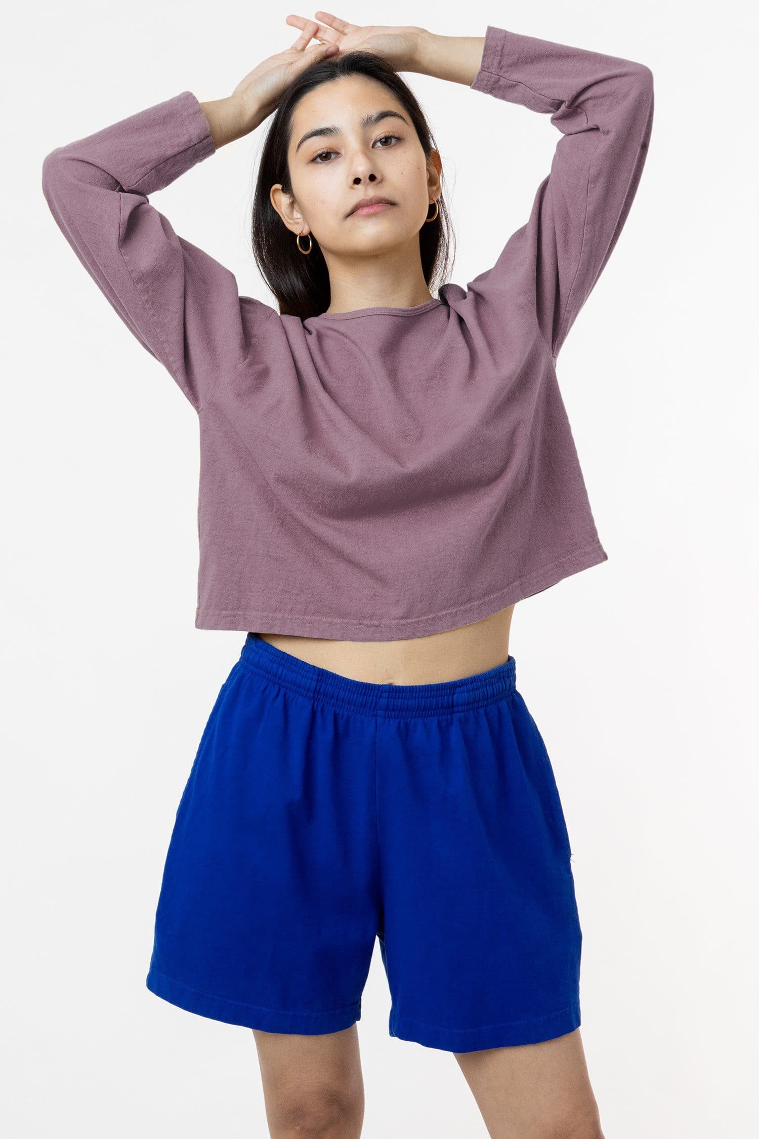 1839GD - Long Sleeve Garment Dye Cropped T-Shirt - Image 8