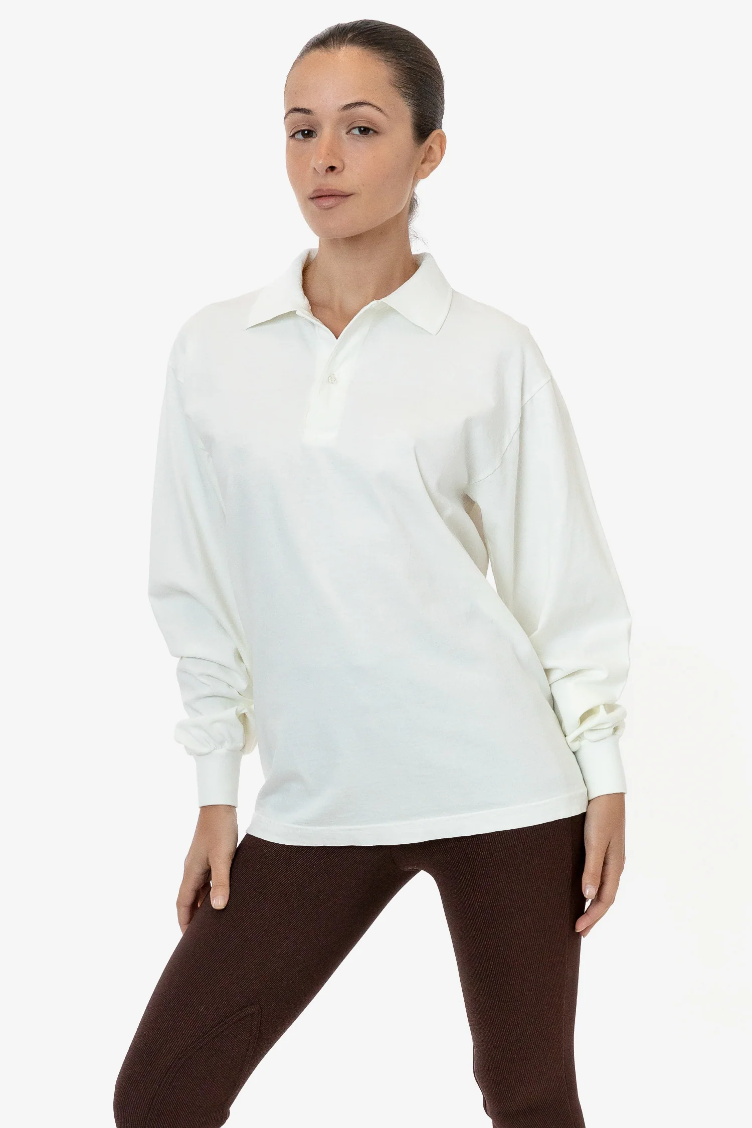18417GD - 18/1 Long Sleeve Polo T-Shirt - Image 13