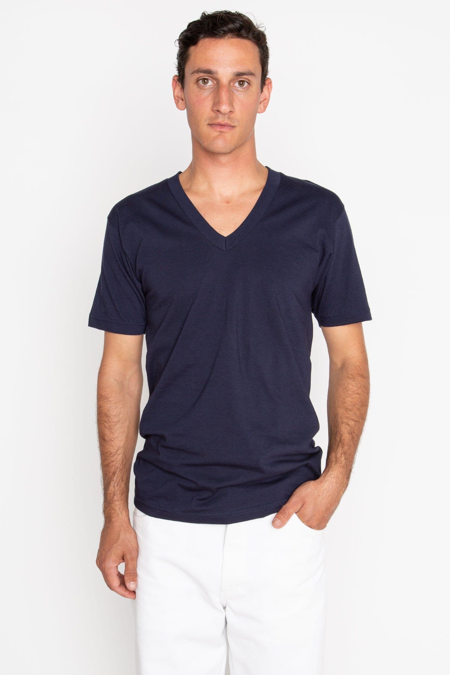 24056 - Fine Jersey V-Neck T-Shirt - Image 10