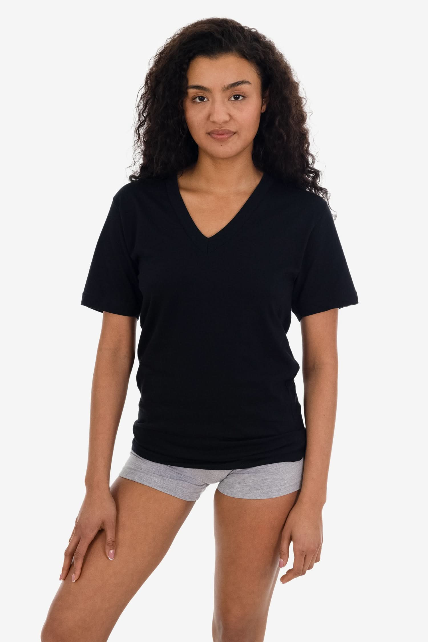 24056 - Fine Jersey V-Neck T-Shirt - Image 13