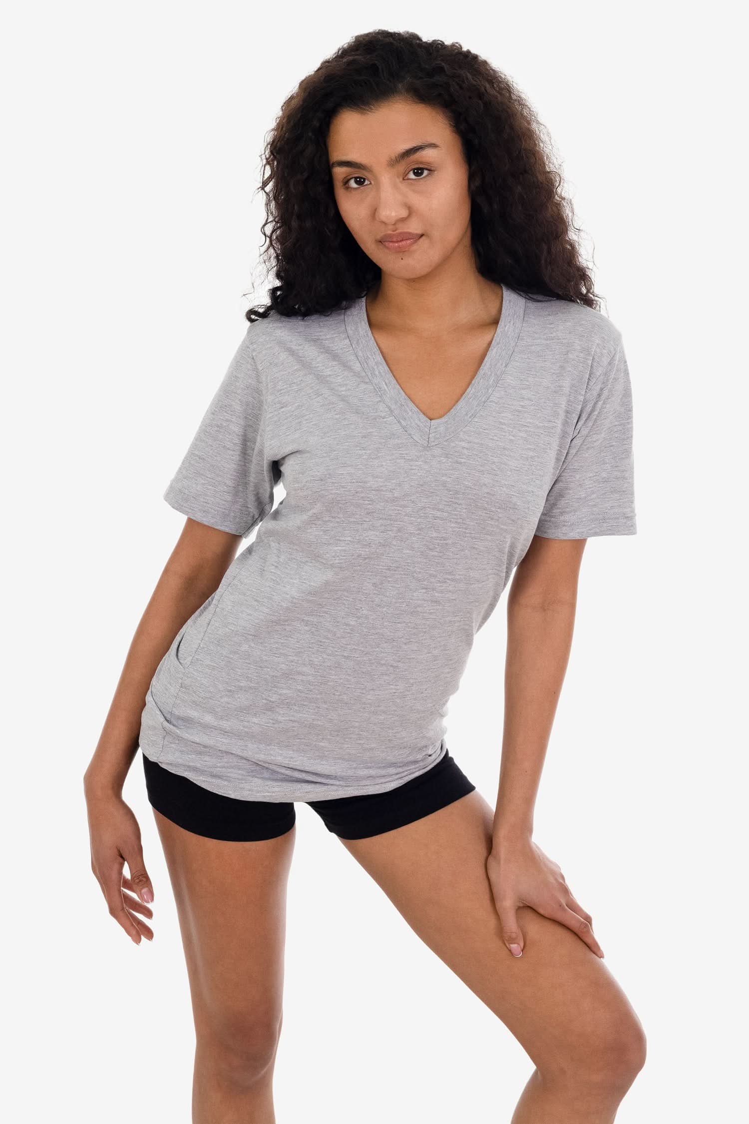 24056 - Fine Jersey V-Neck T-Shirt - Image 17