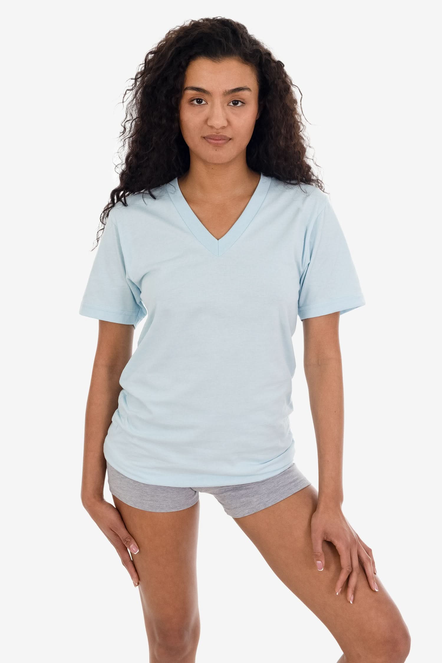 24056 - Fine Jersey V-Neck T-Shirt - Image 19
