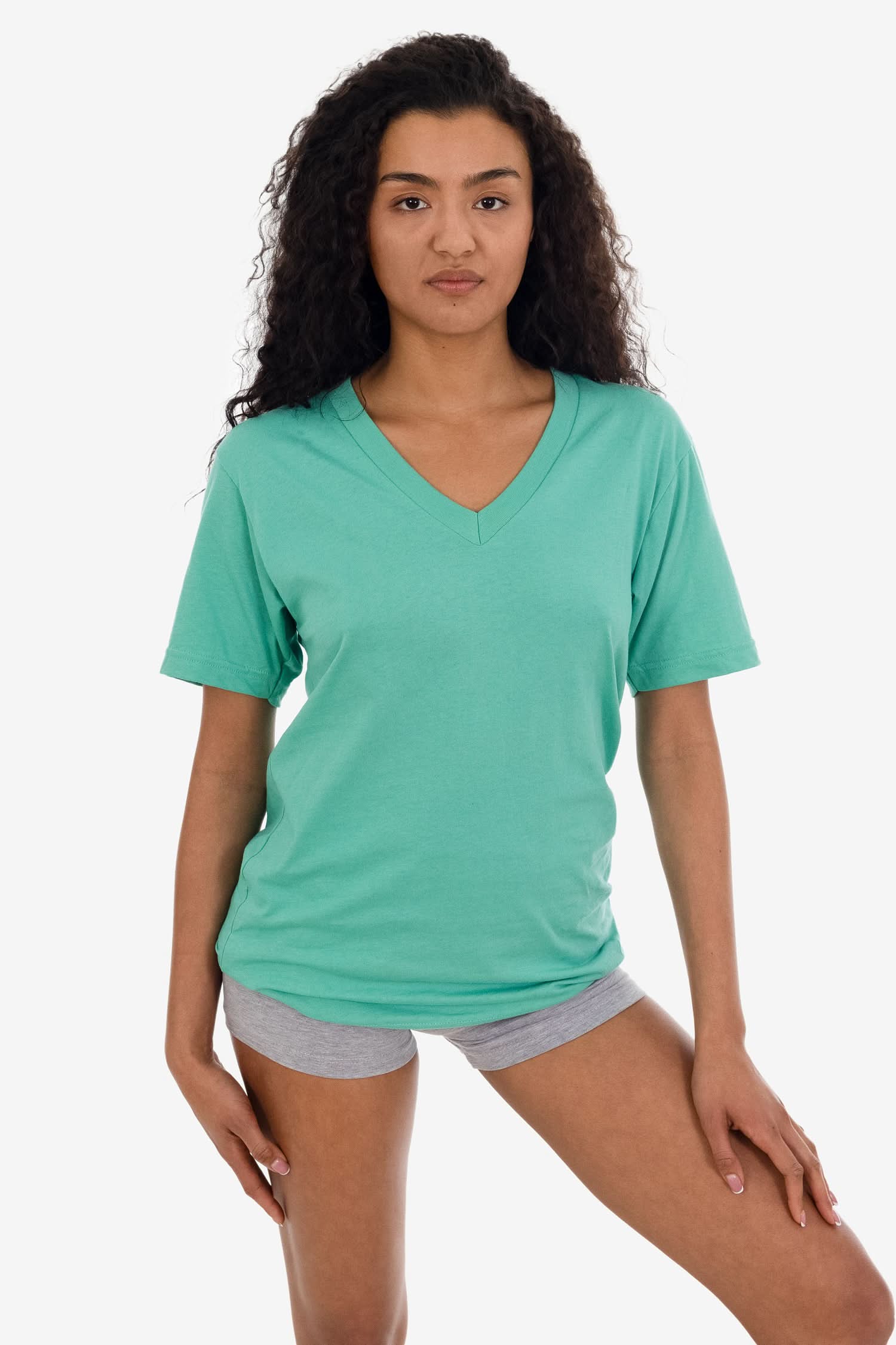 24056 - Fine Jersey V-Neck T-Shirt - Image 21