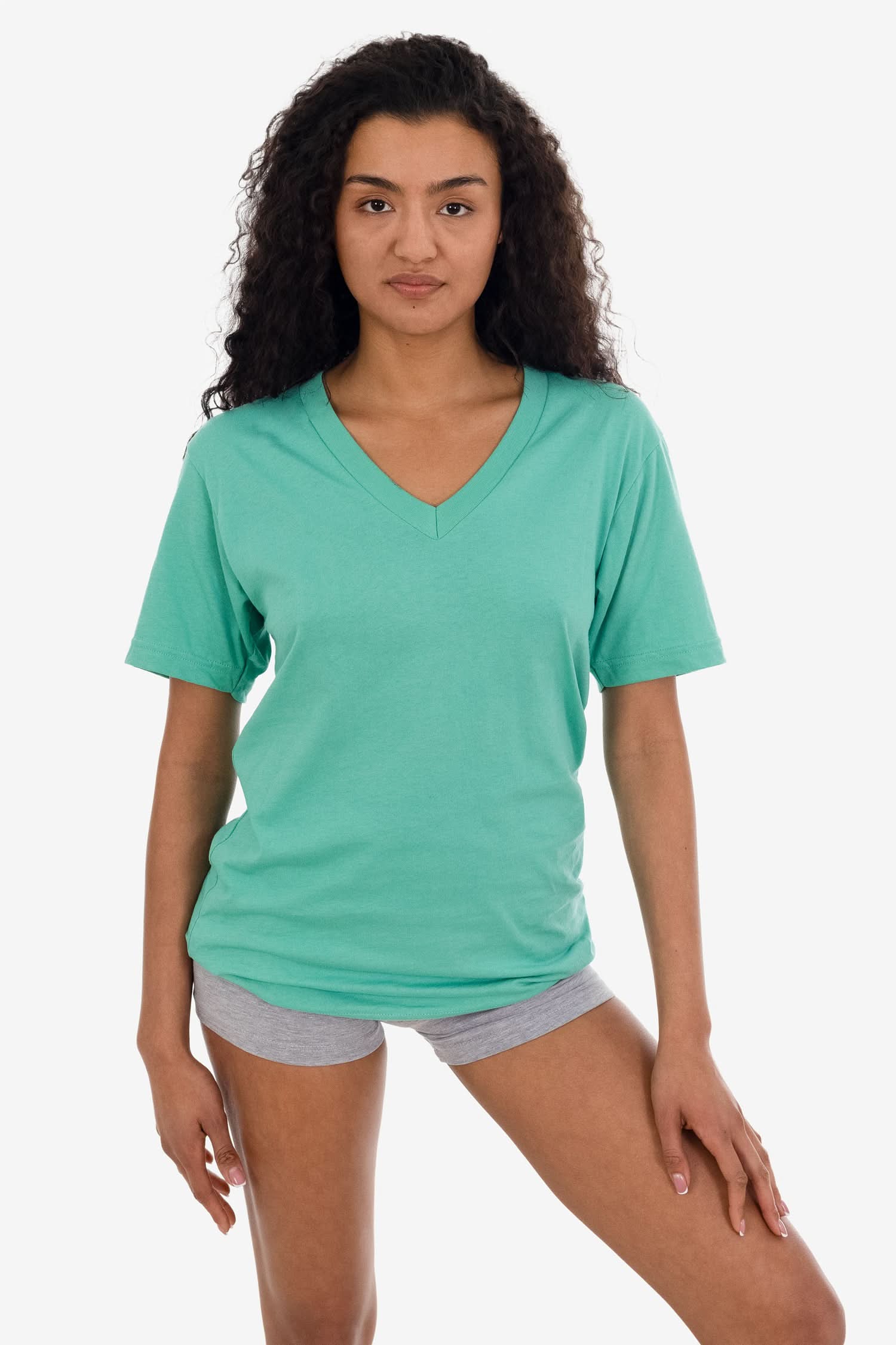 24056 - Fine Jersey V-Neck T-Shirt - Image 22