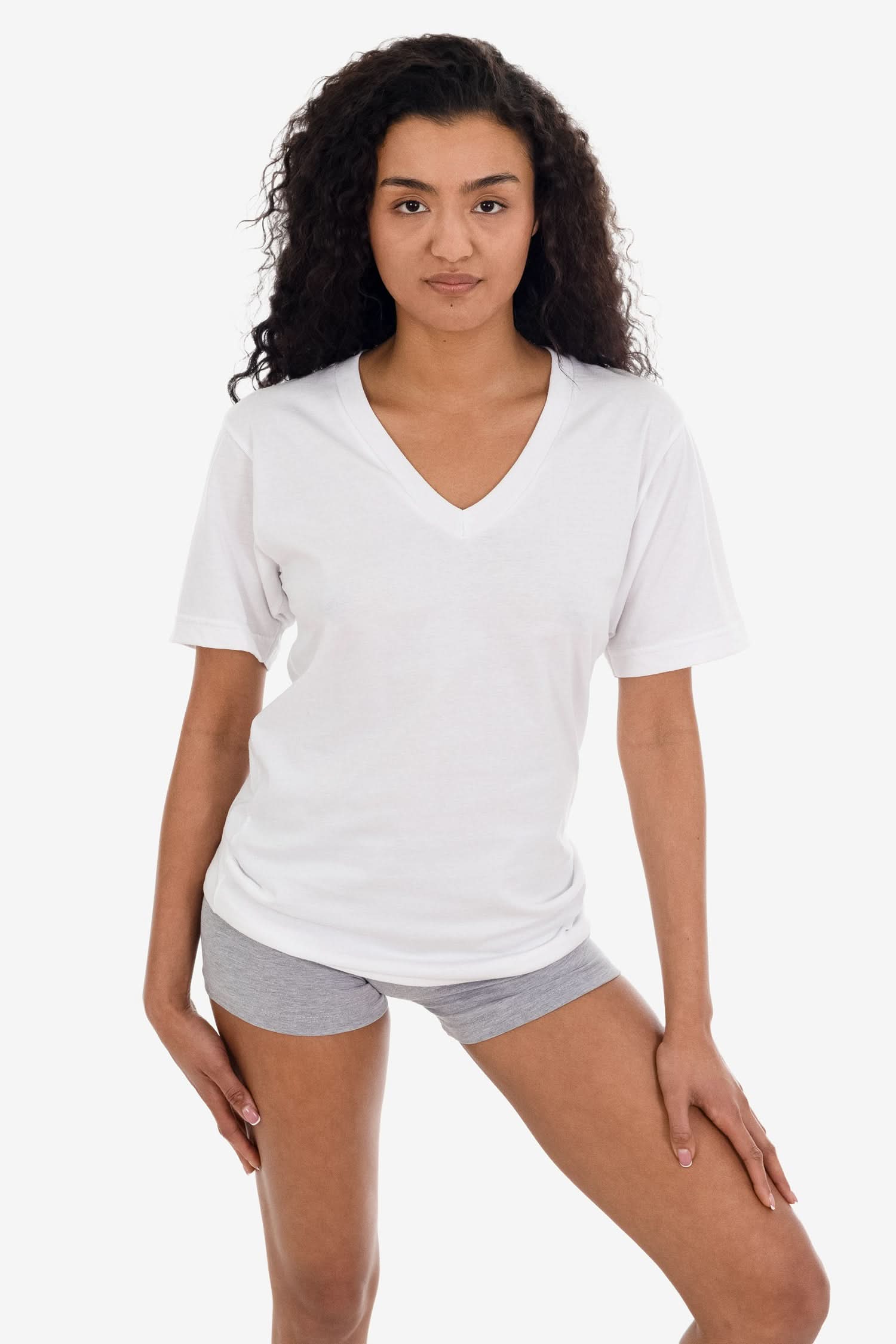 24056 - Fine Jersey V-Neck T-Shirt - Image 25