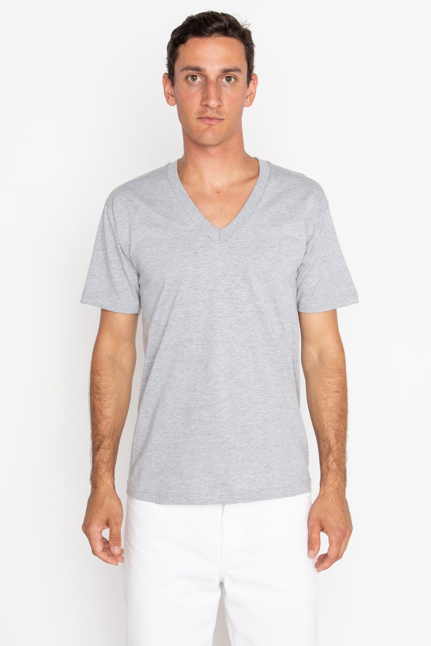 24056 - Fine Jersey V-Neck T-Shirt - Image 3