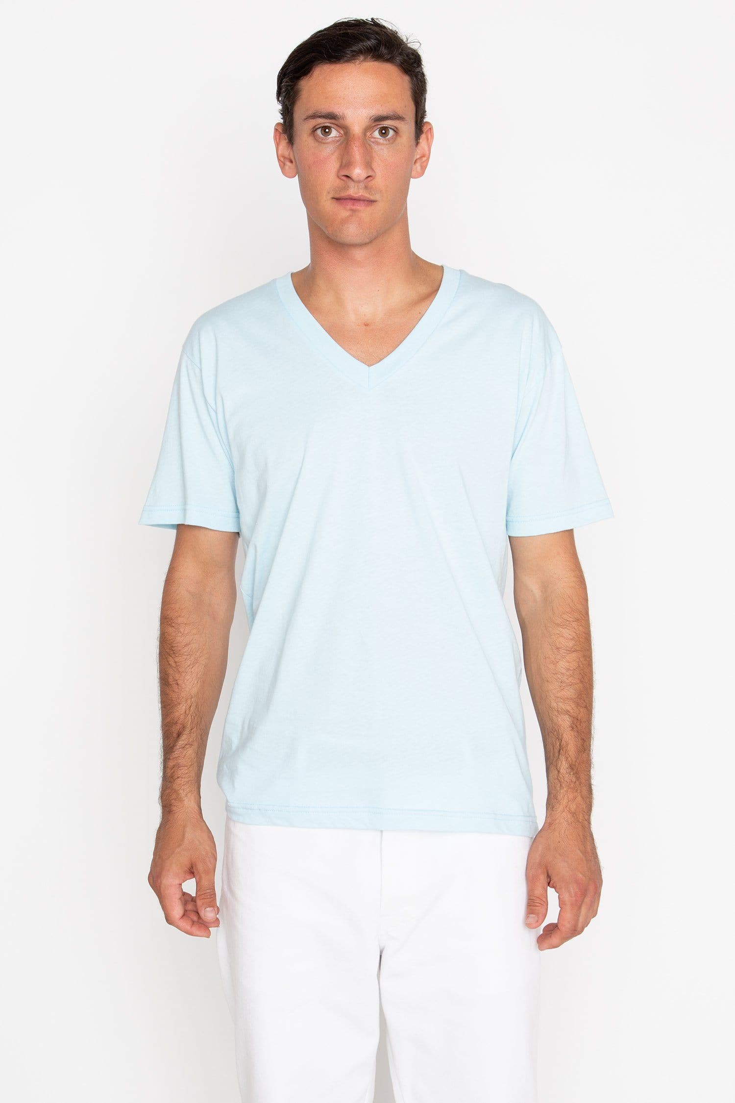 24056 - Fine Jersey V-Neck T-Shirt - Image 9