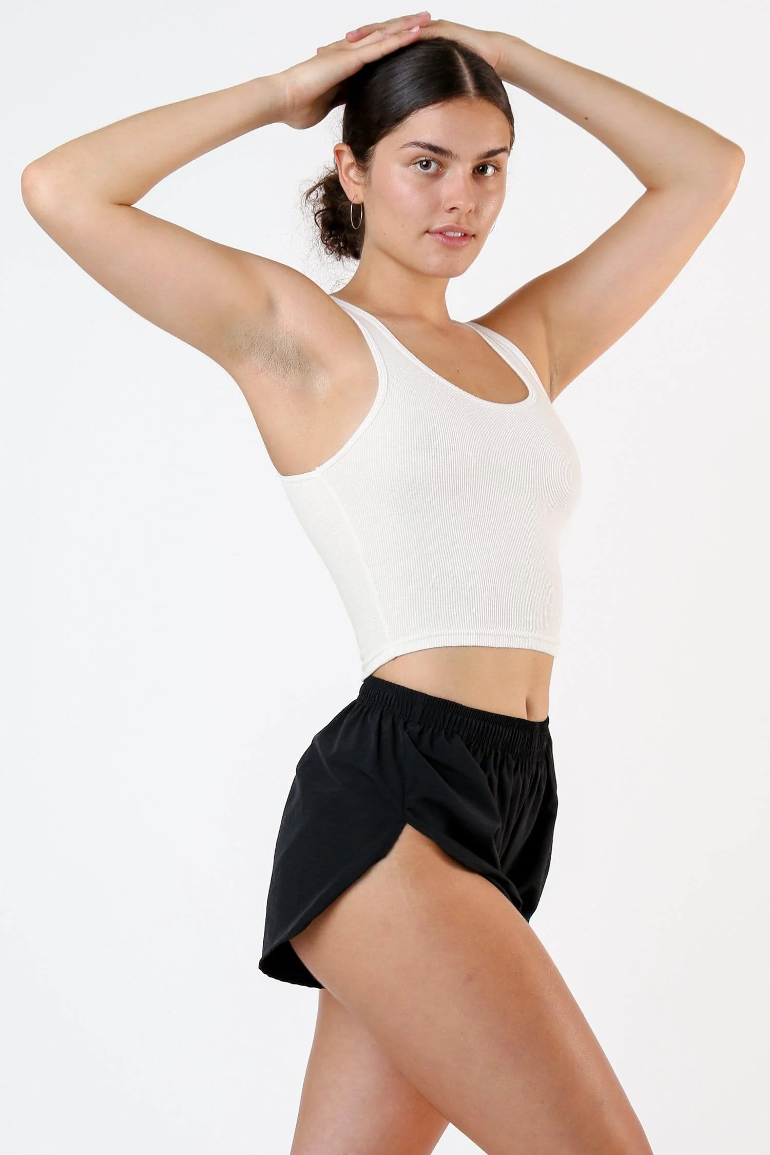 3380GD - Cotton Spandex 2x1 Rib Crop Tank - Image 10