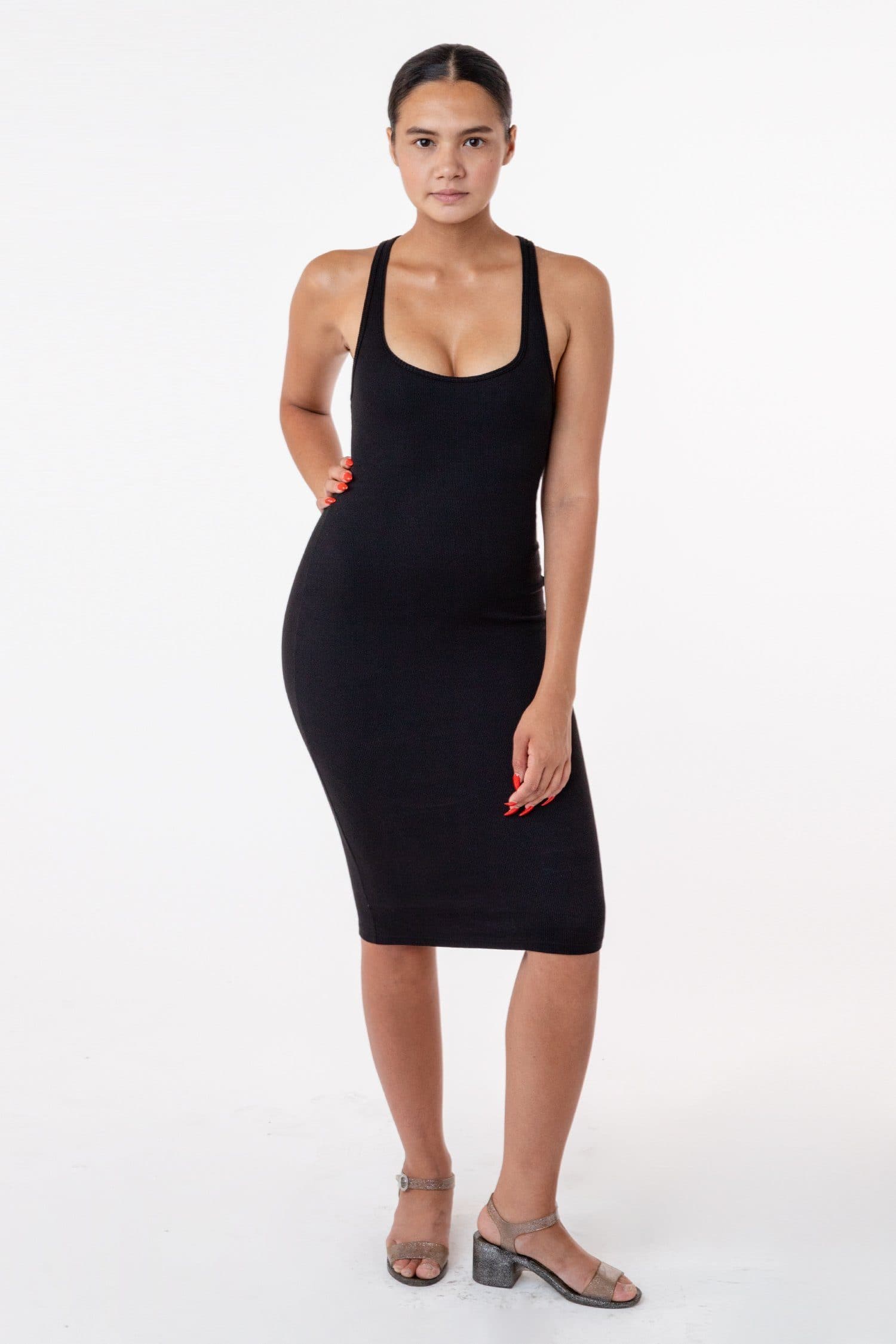 3386GD - Heavy 2x1 Rib Racerback Dress - Image 15