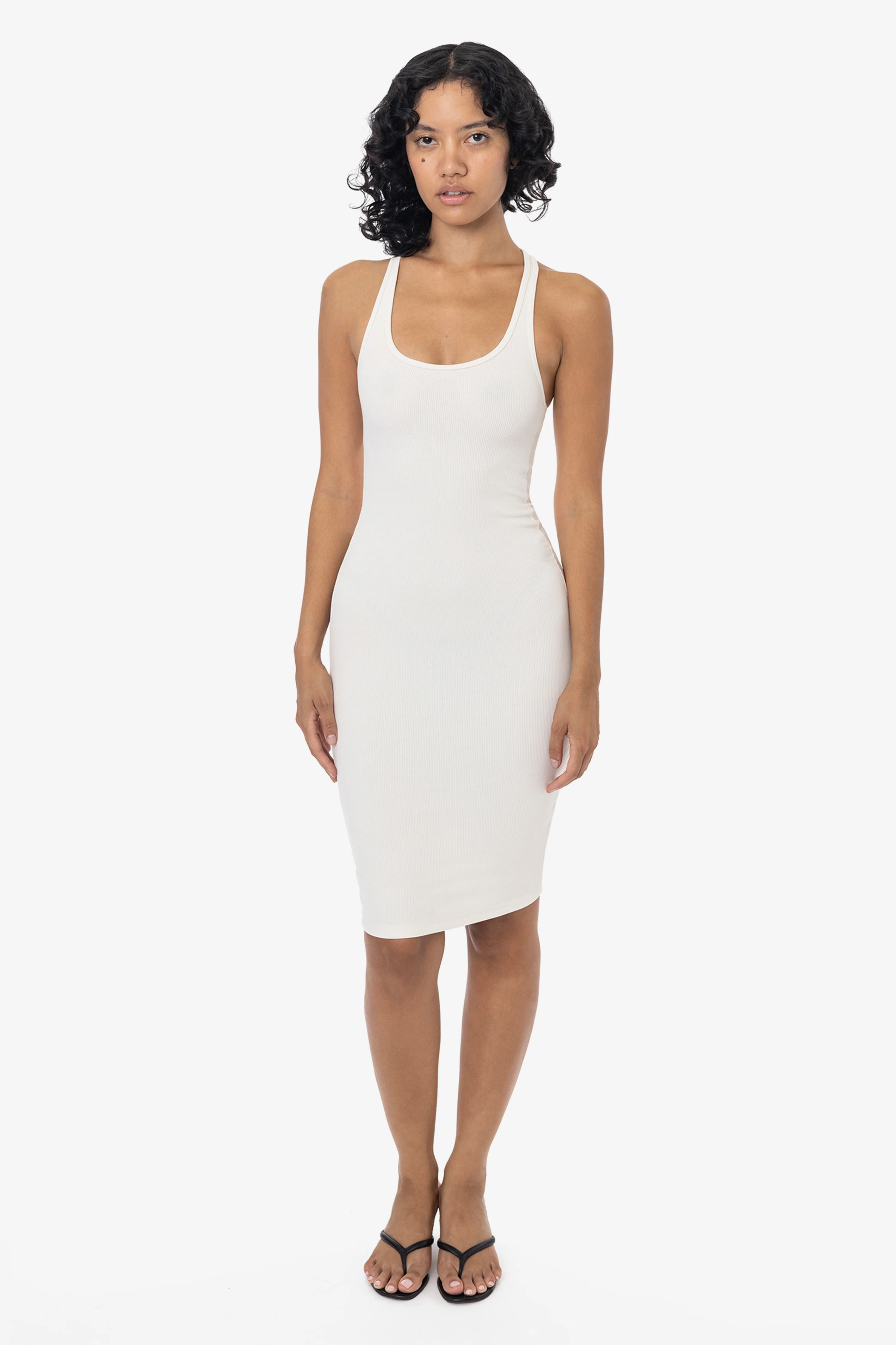 3386GD - Heavy 2x1 Rib Racerback Dress - Image 3