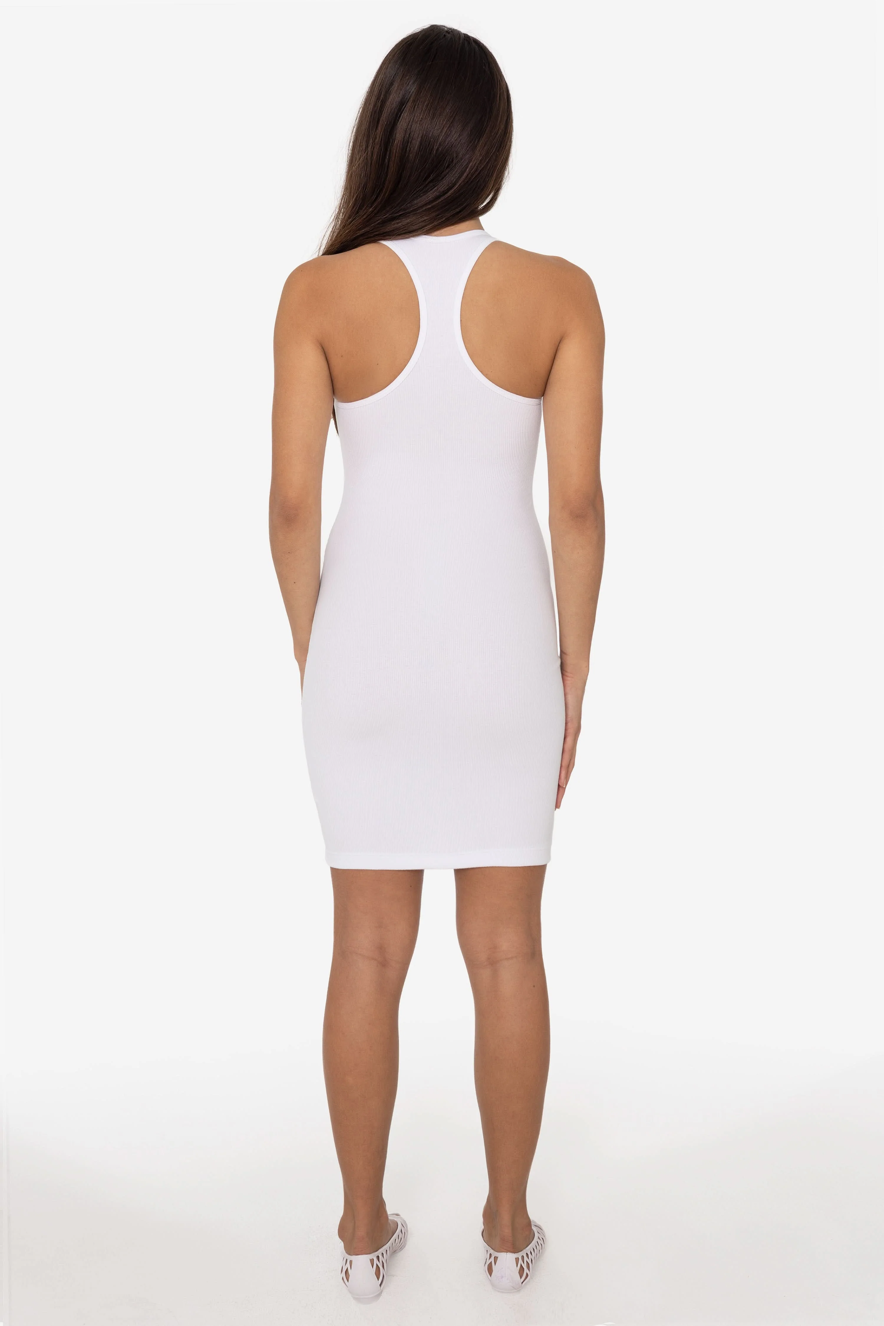 3386GD-SH - Heavy 2x1 Rib Short-Length Racerback Dress - Image 10
