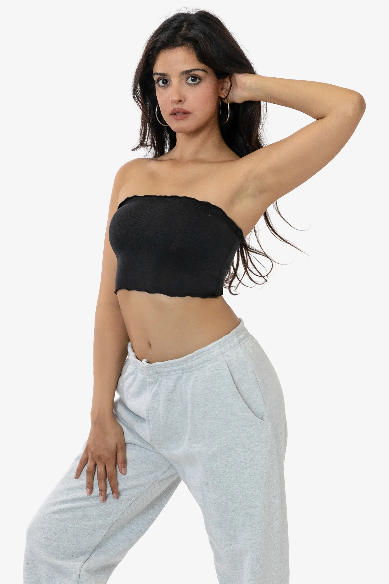 3393GD - 2x1 Lettuce Cropped Tube Top - Image 5