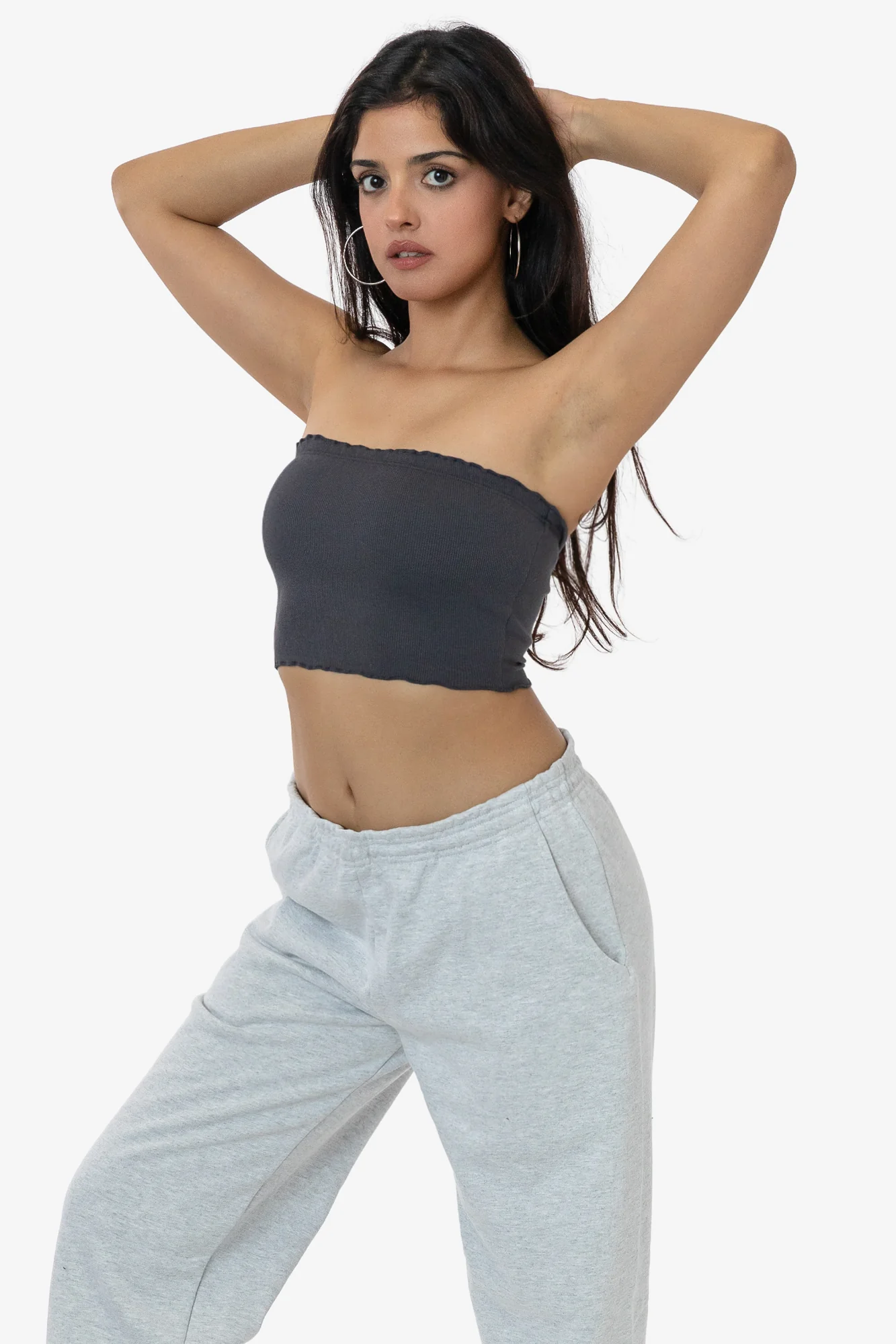 3393GD - 2x1 Lettuce Cropped Tube Top - Image 6