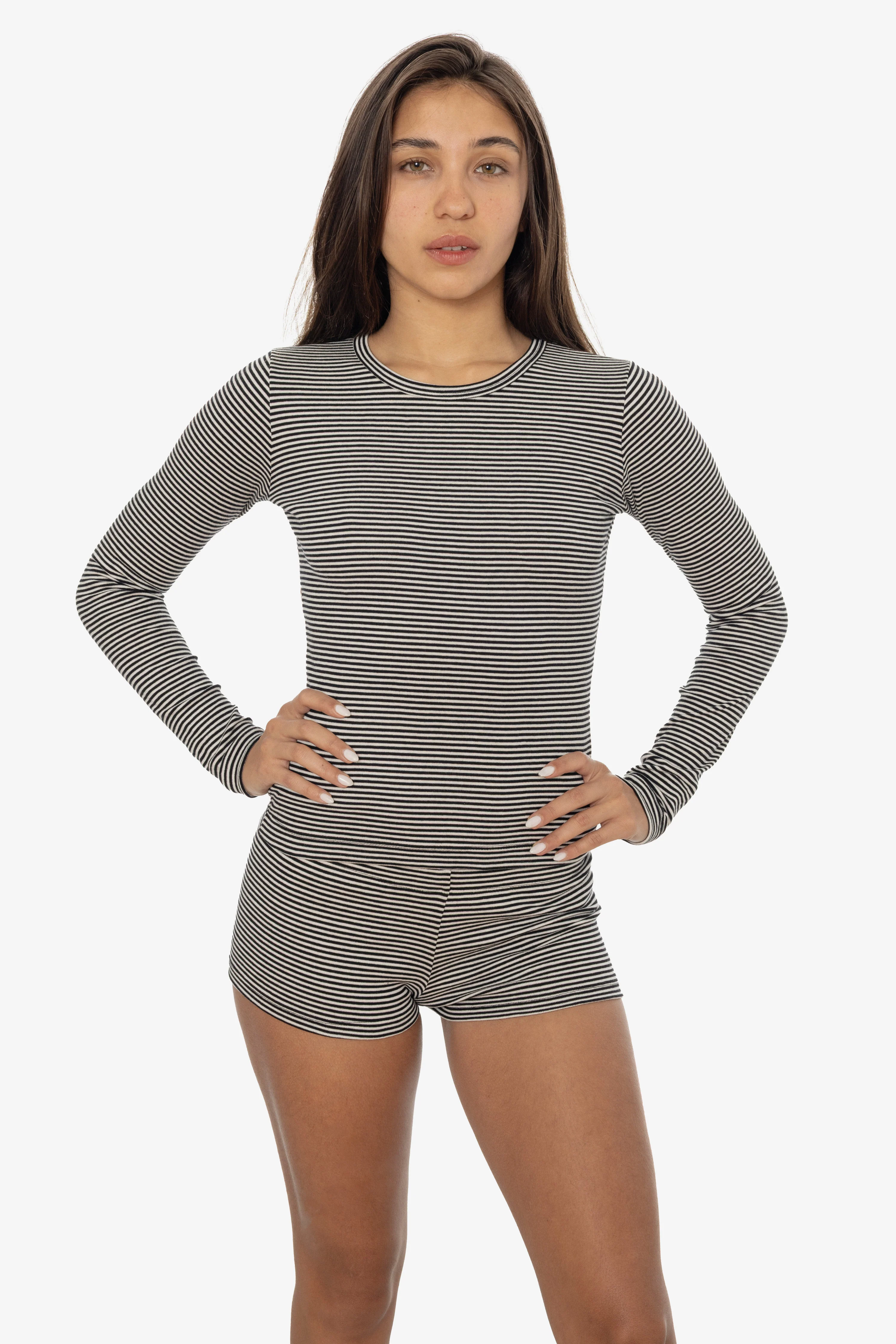43007 - Baby Rib Long Sleeve Crewneck Tee - Image 3