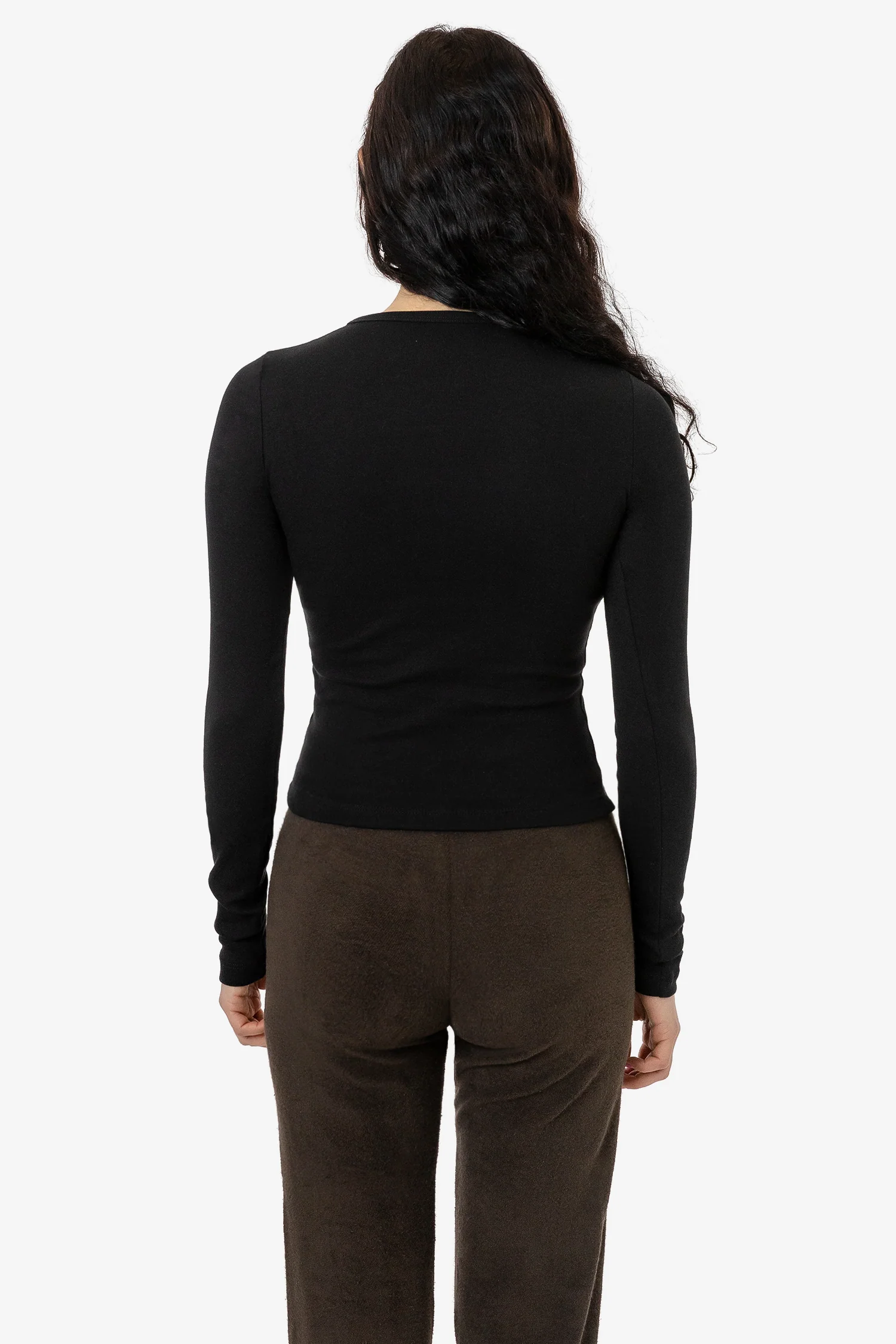 43007 - Baby Rib Long Sleeve Crewneck Tee - Image 9