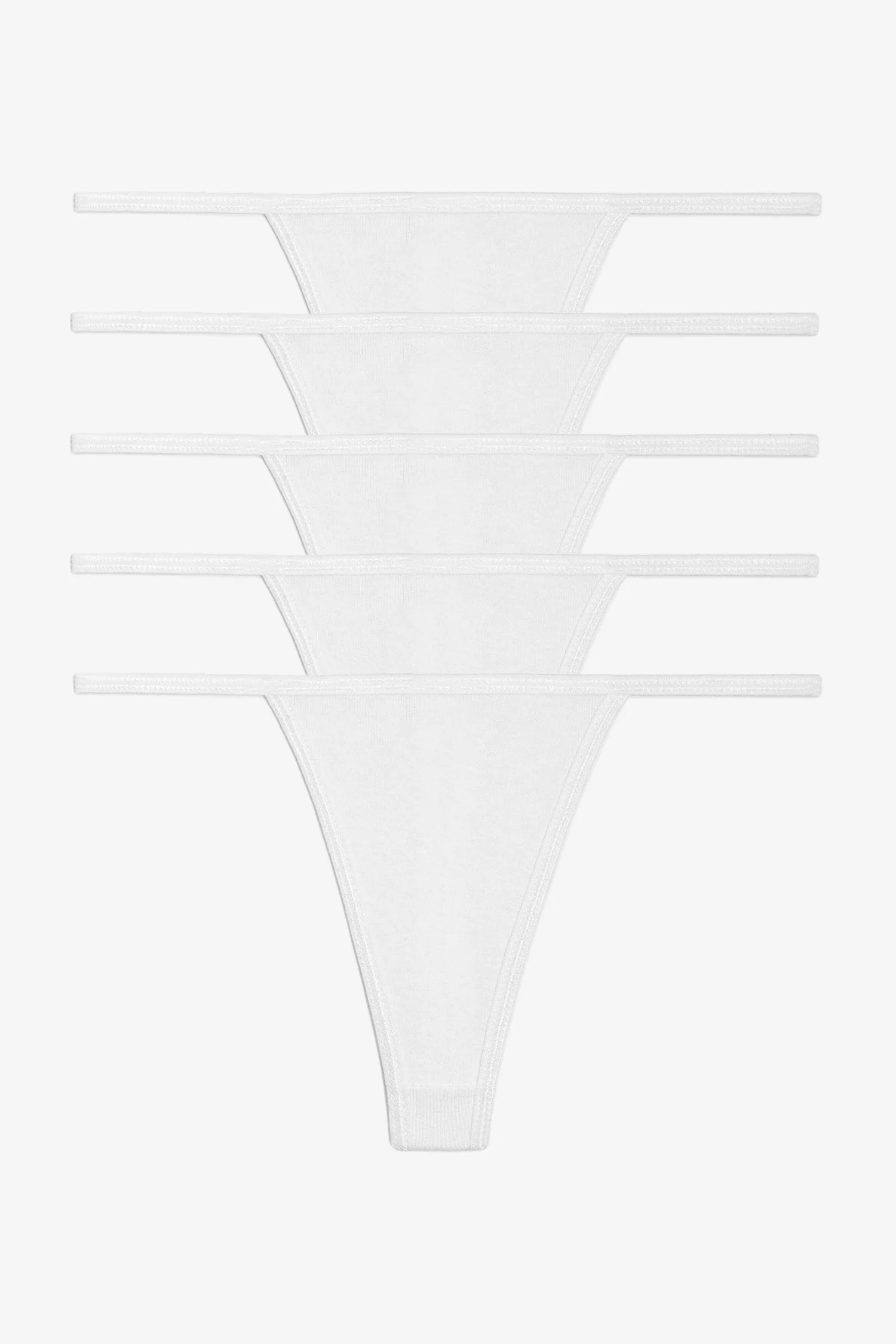 43013-5PK - 5 Pack Baby Rib Thong - Image 5