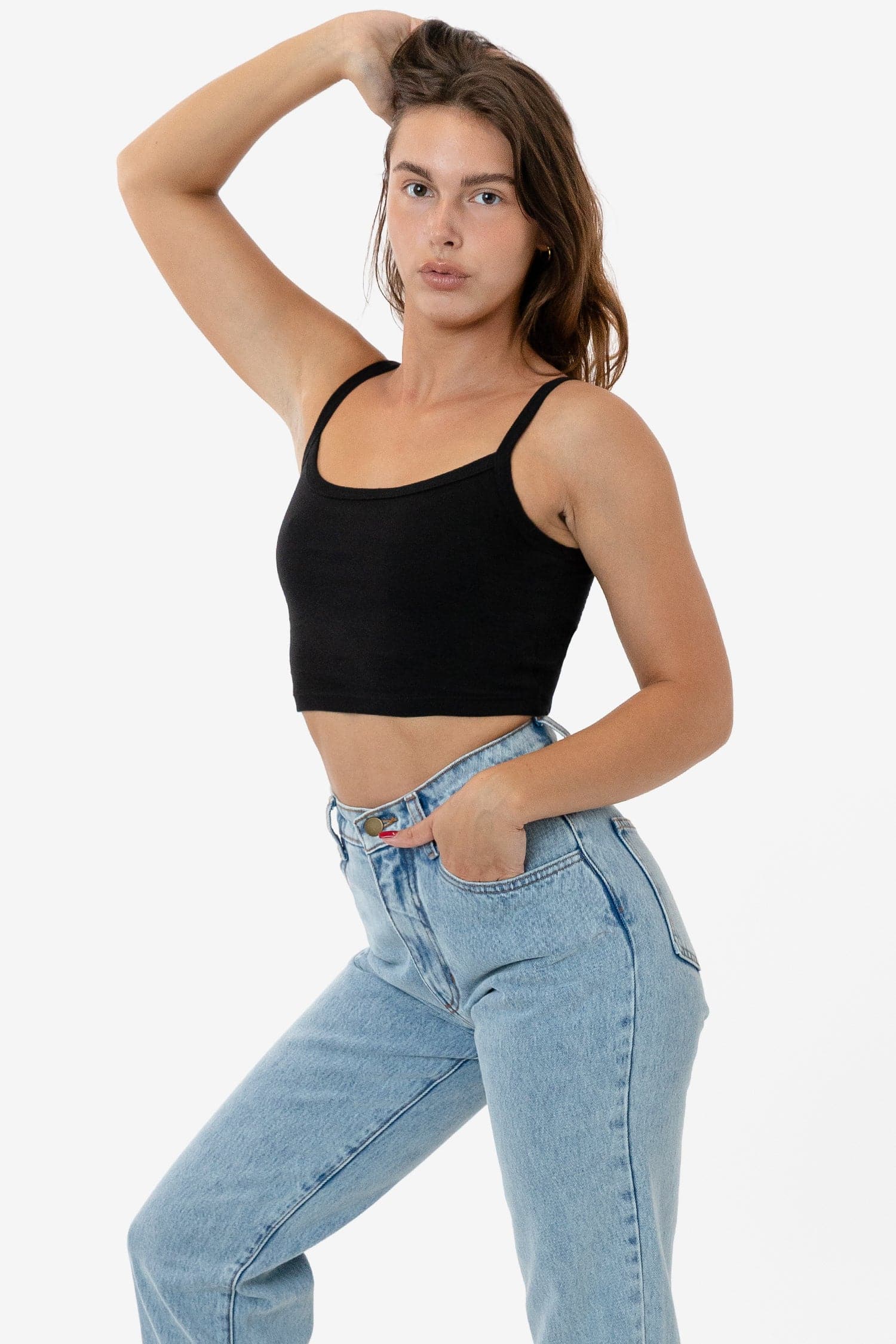 43016 - Baby Rib Spaghetti Crop Tank - Image 5