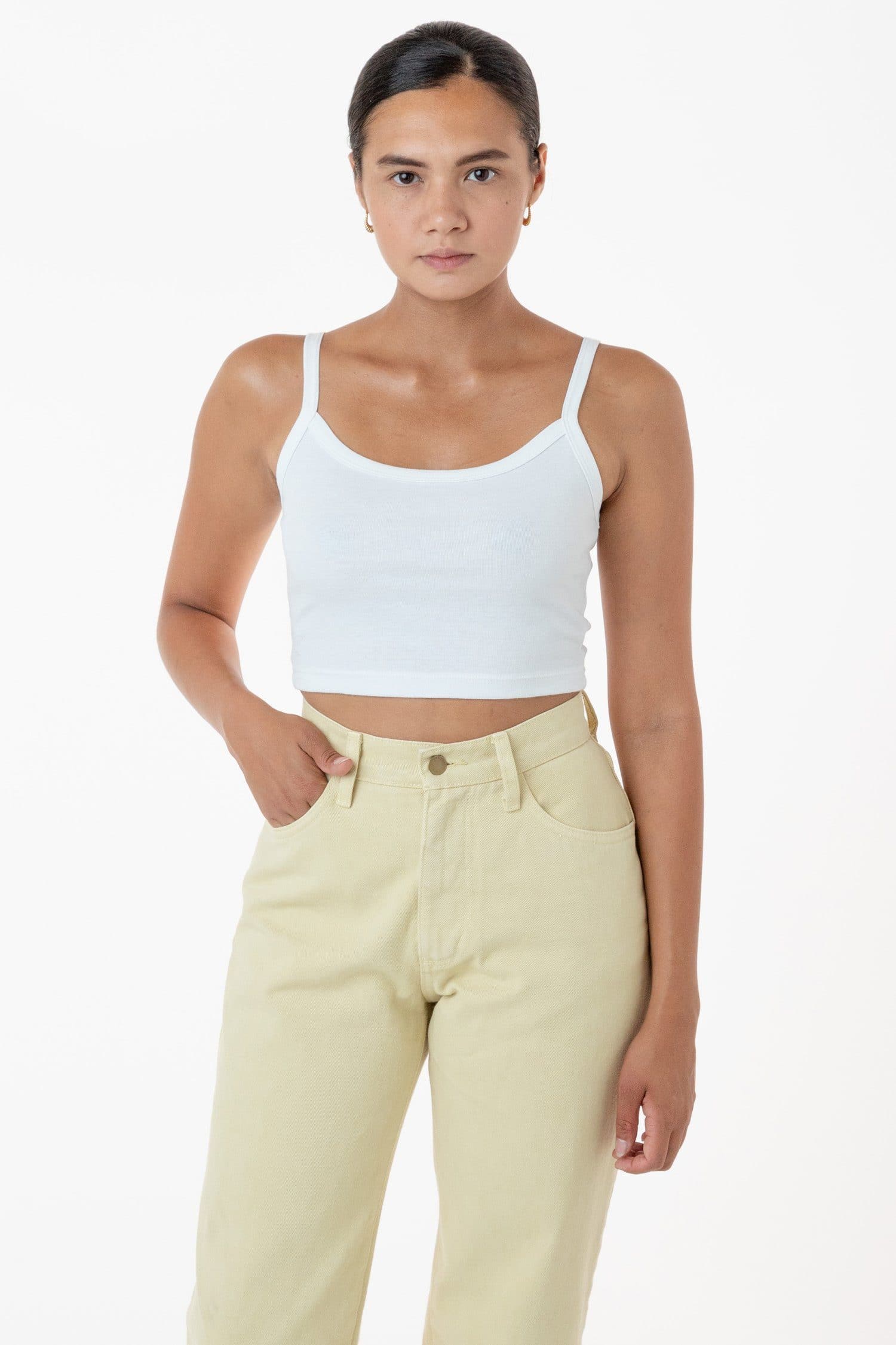 43016 - Baby Rib Spaghetti Crop Tank - Image 6
