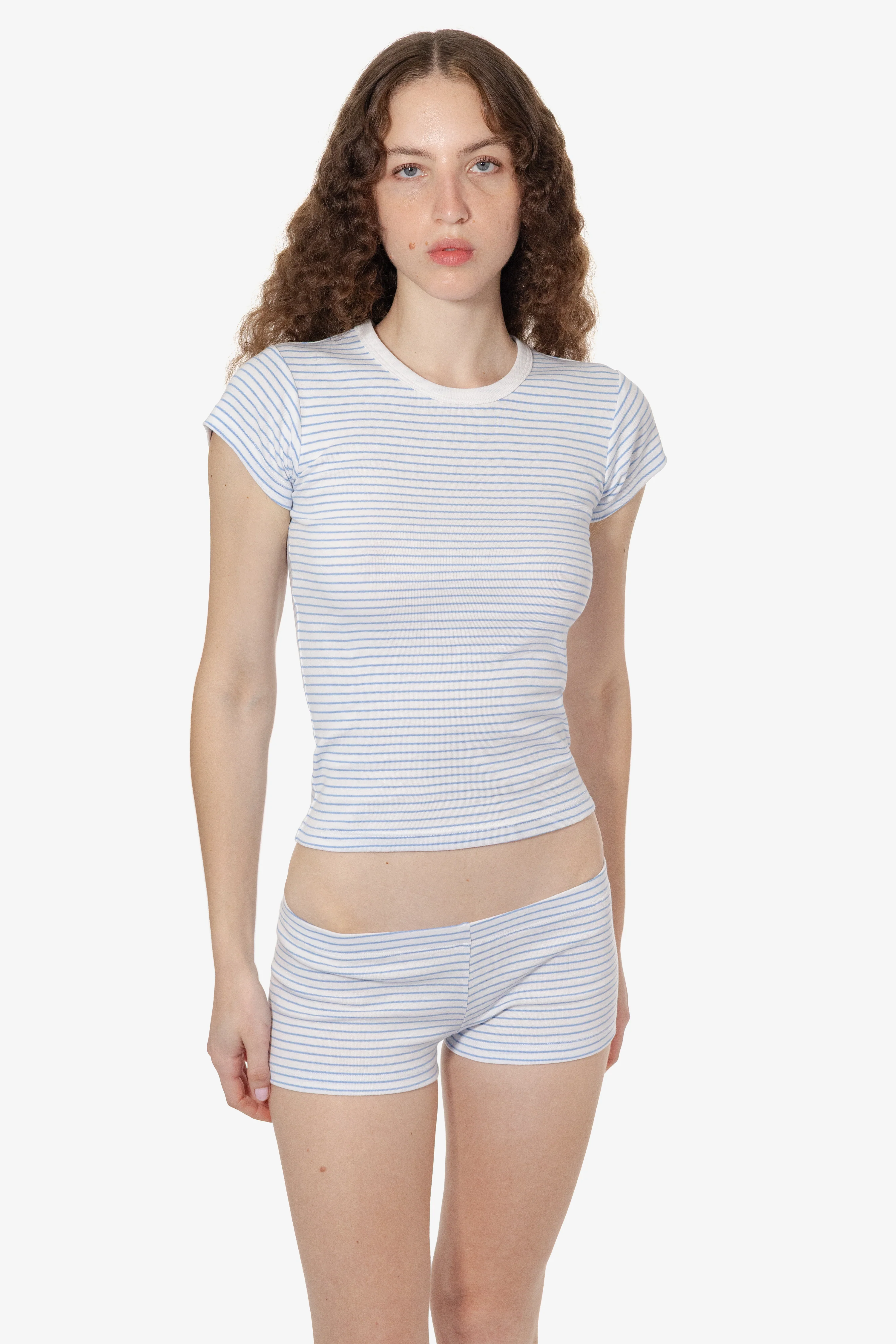 43021 - Cap Sleeve Baby Rib T-Shirt - Image 2