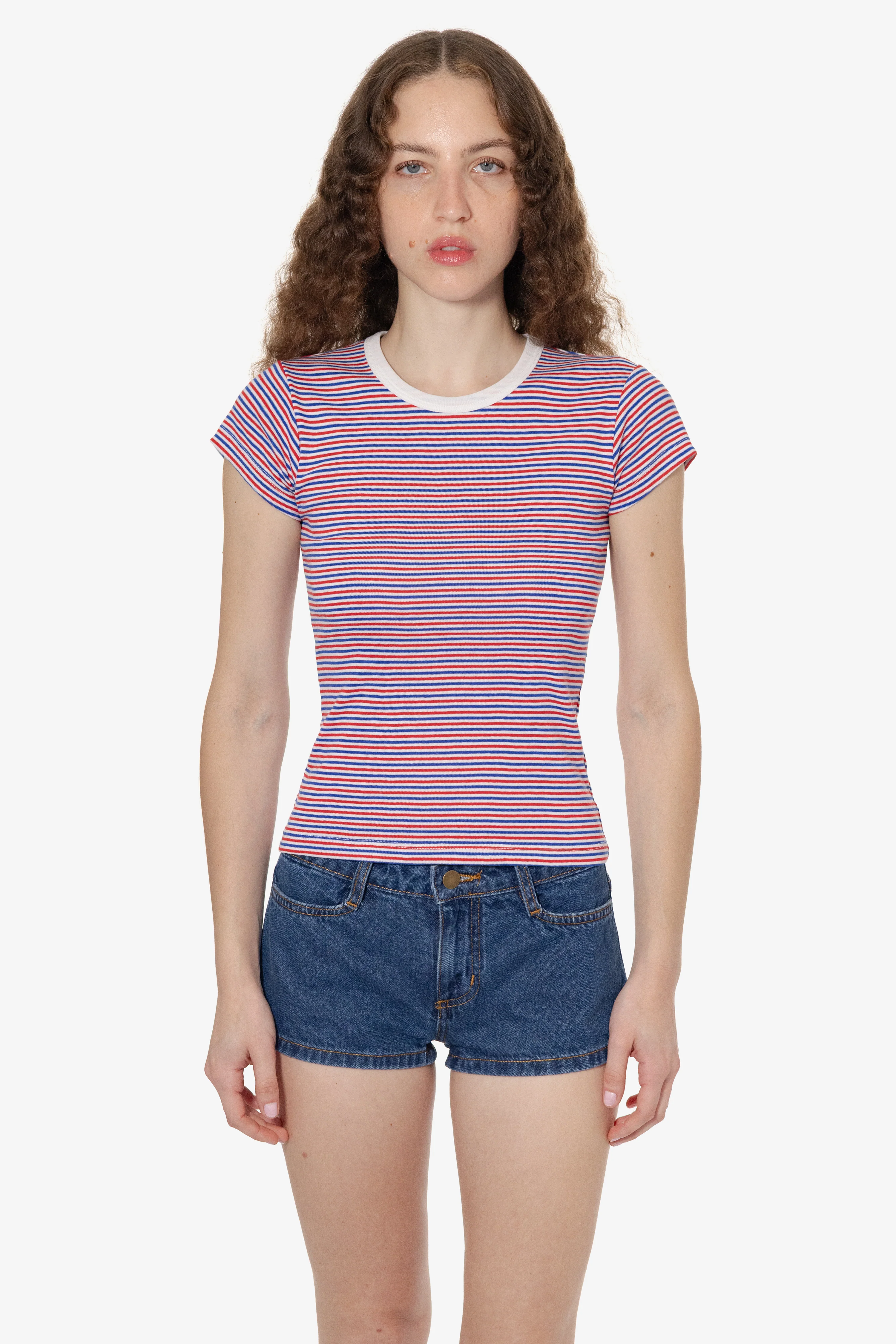 43021 - Cap Sleeve Baby Rib T-Shirt - Image 7