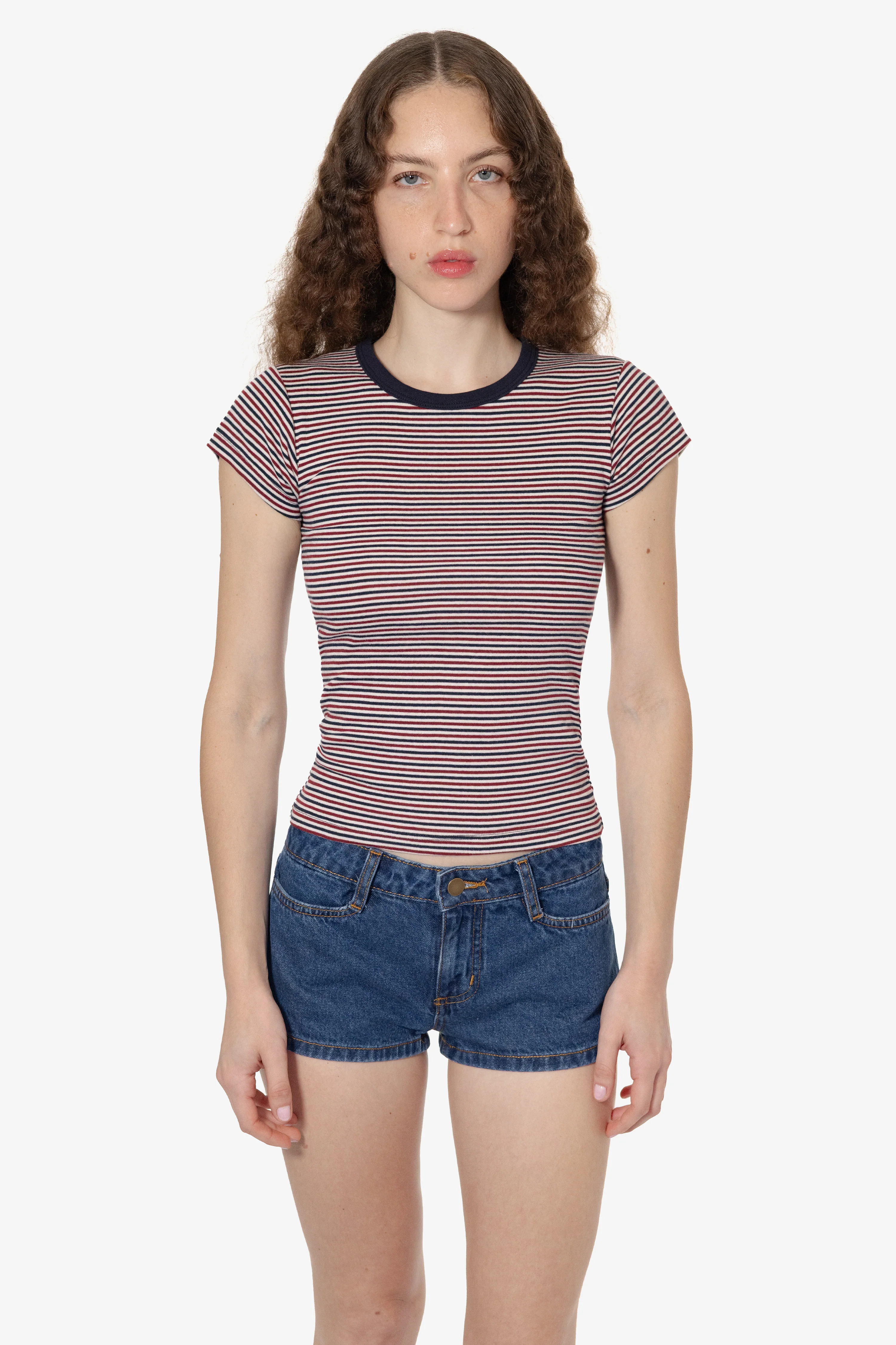 43021 - Cap Sleeve Baby Rib T-Shirt - Image 8
