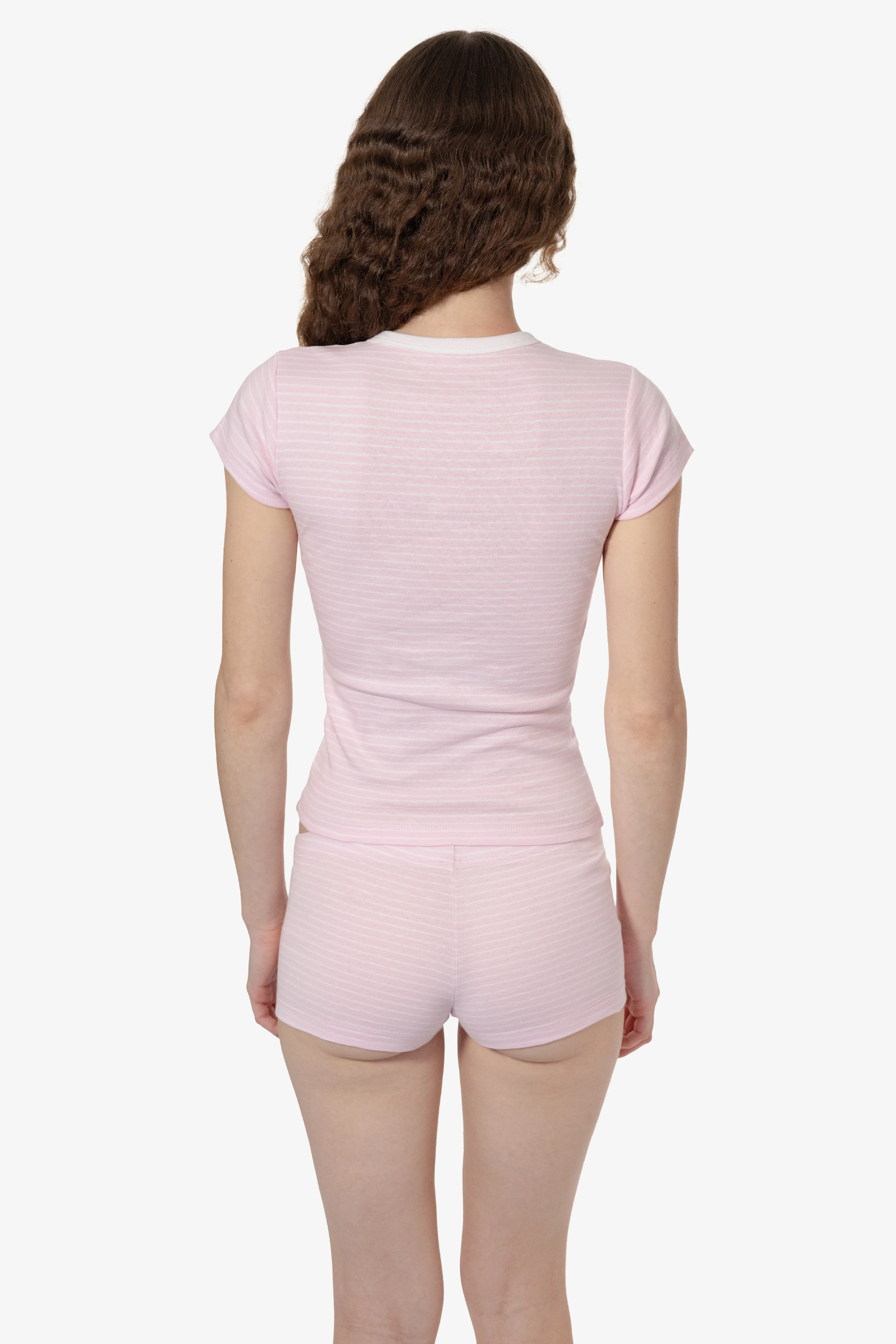 43021 - Cap Sleeve Baby Rib T-Shirt - Image 9