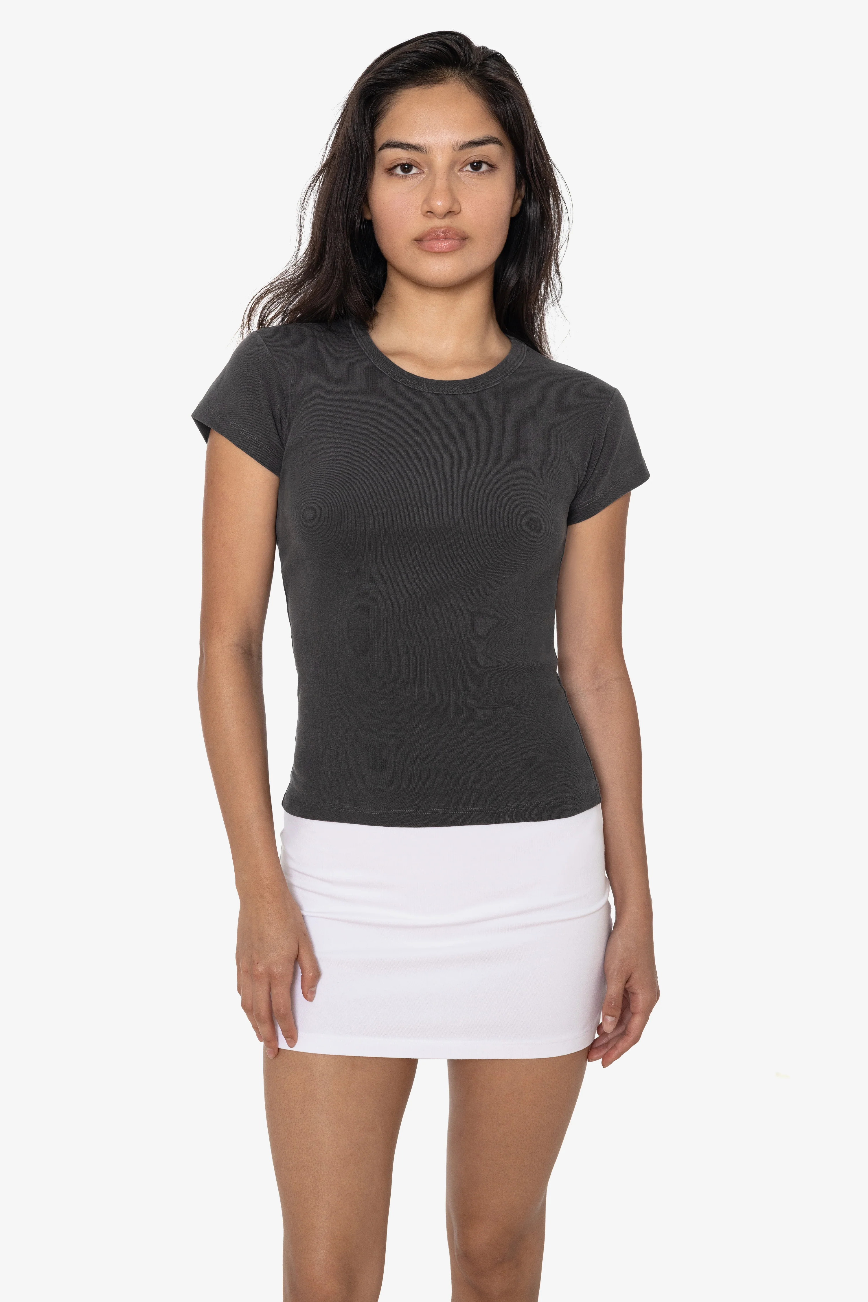 43021GD - Garment Dye Cap Sleeve Baby Rib T-Shirt - Image 2