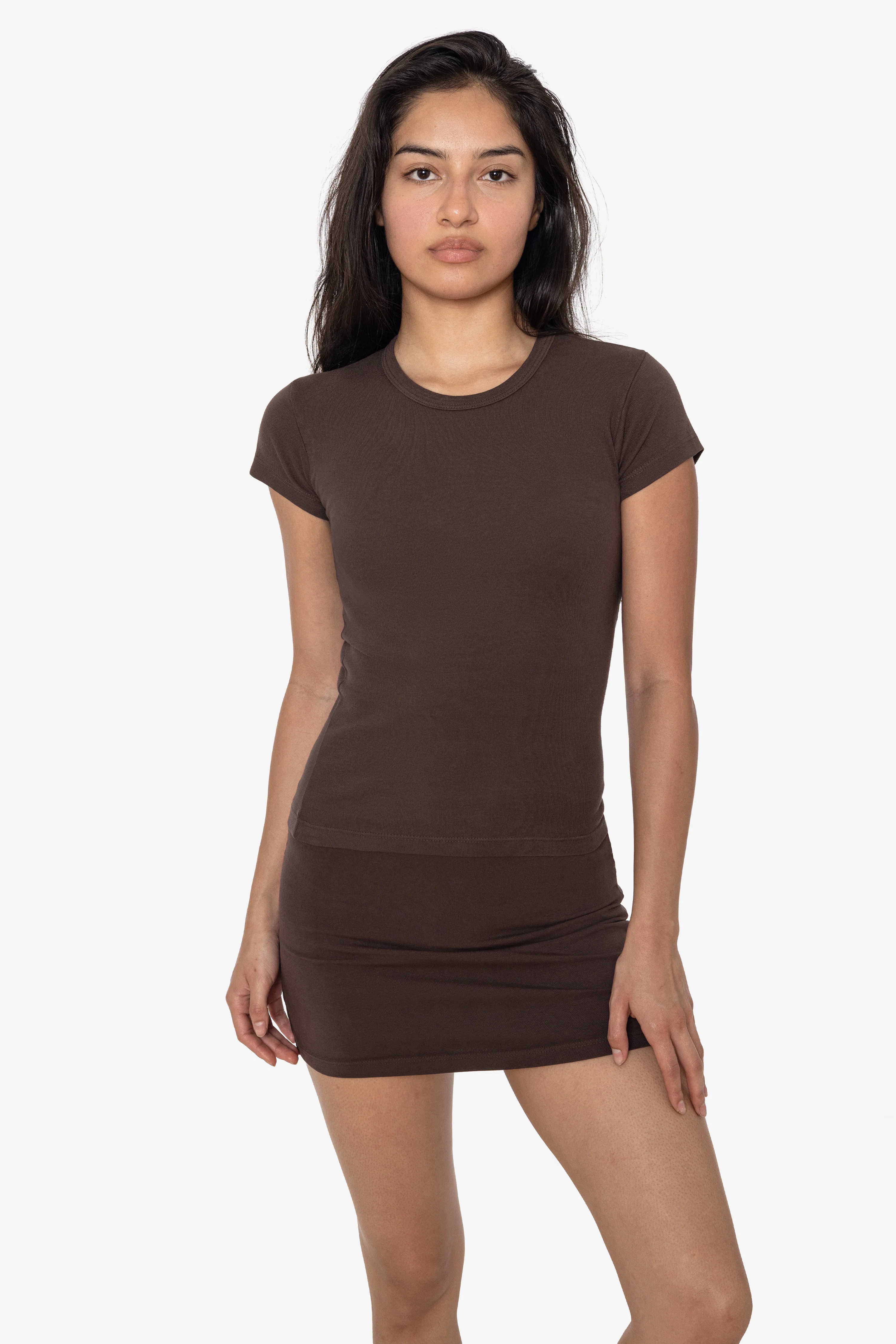 43021GD - Garment Dye Cap Sleeve Baby Rib T-Shirt - Image 3
