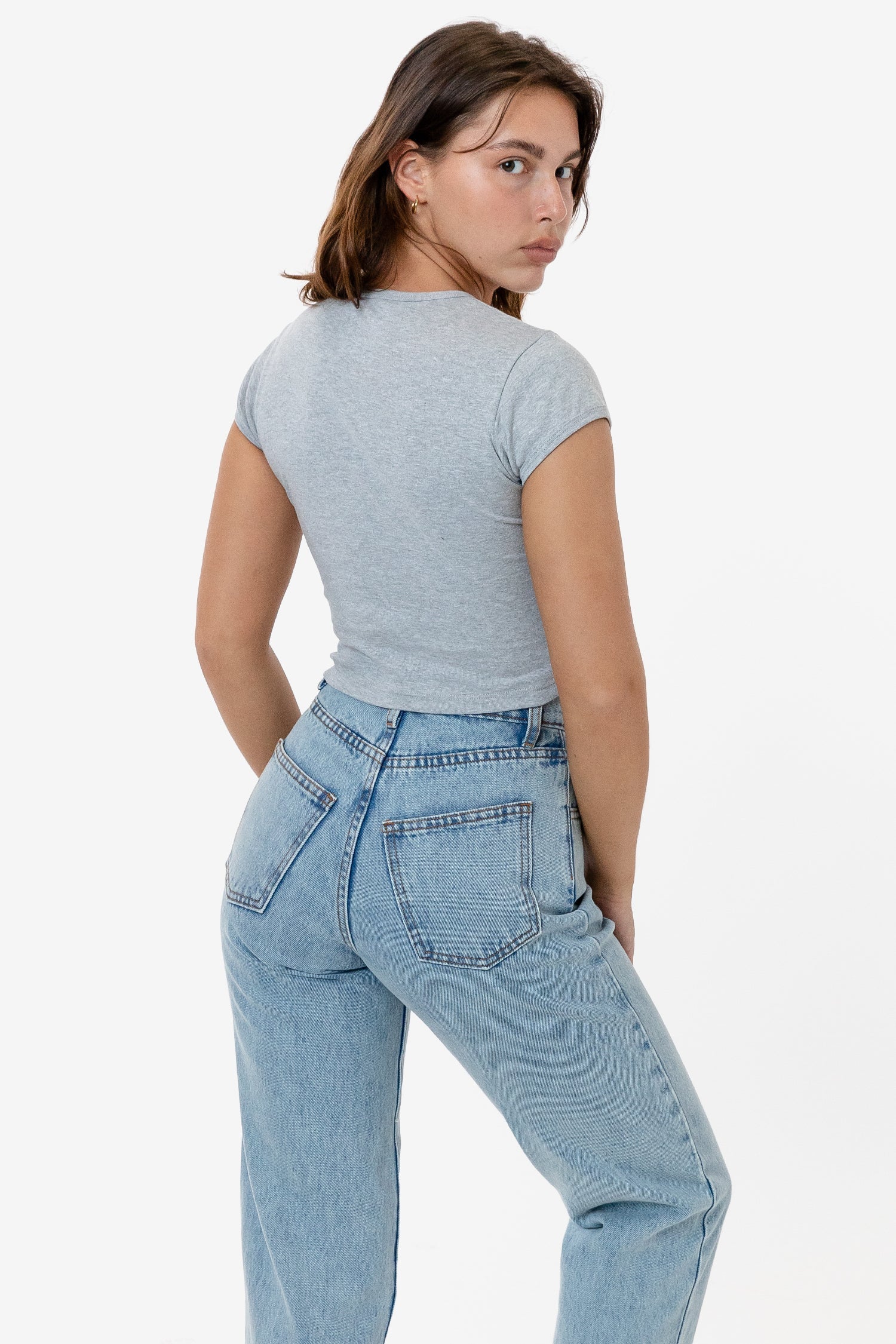 43035 - Cap Sleeve Baby Rib Crop Top - Image 12