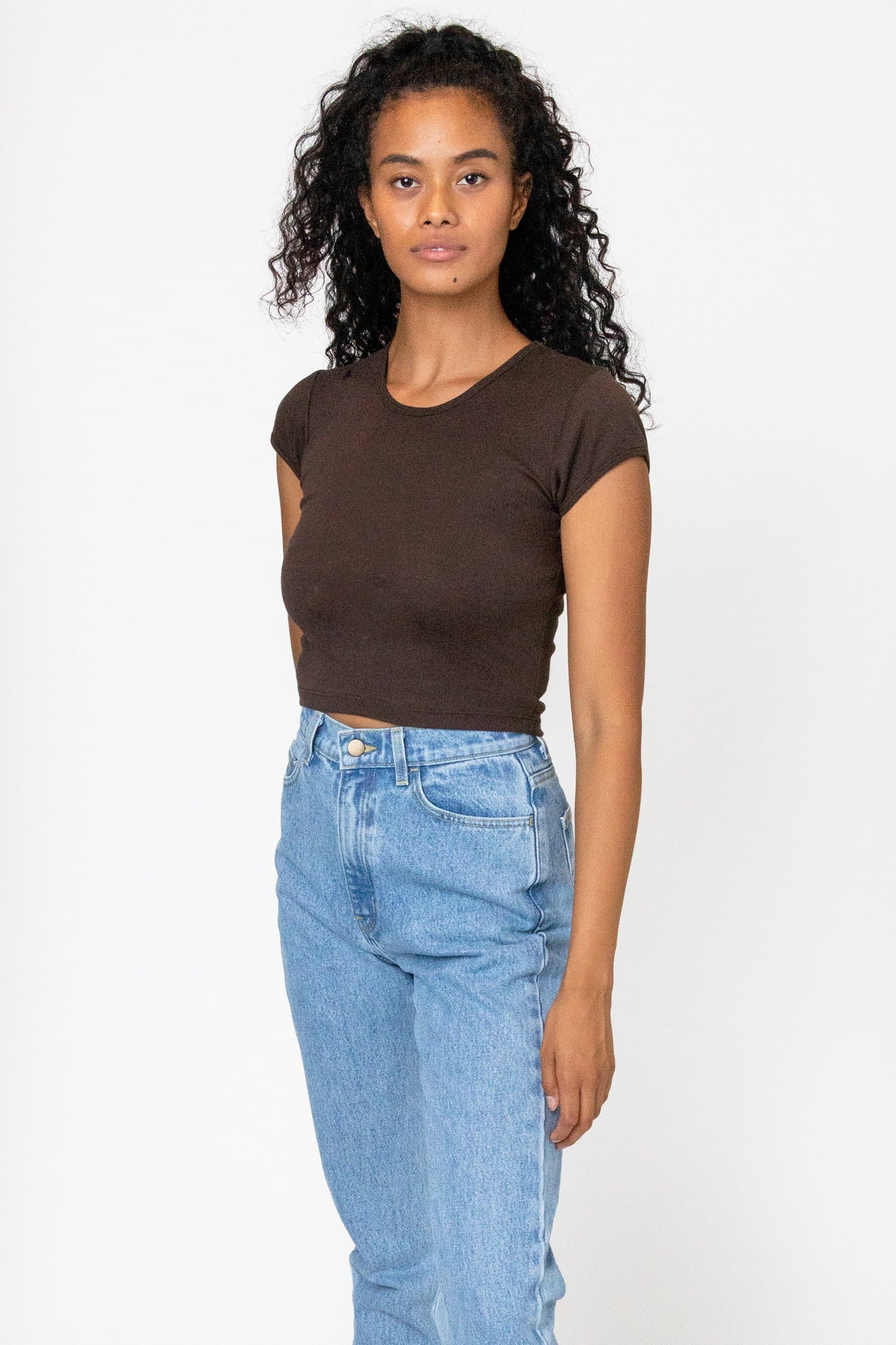 43035 - Cap Sleeve Baby Rib Crop Top - Image 23