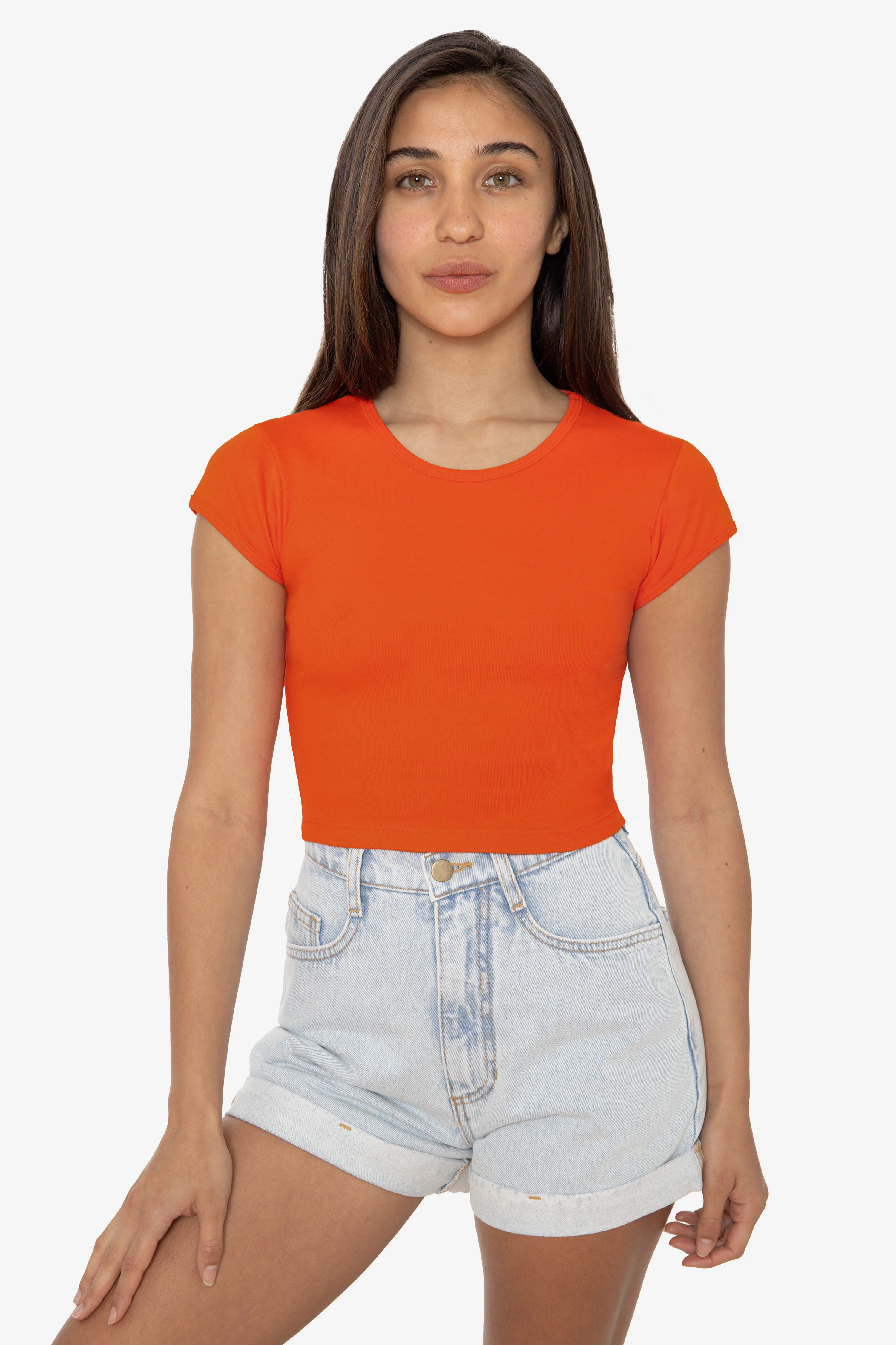 43035 - Cap Sleeve Baby Rib Crop Top - Image 40