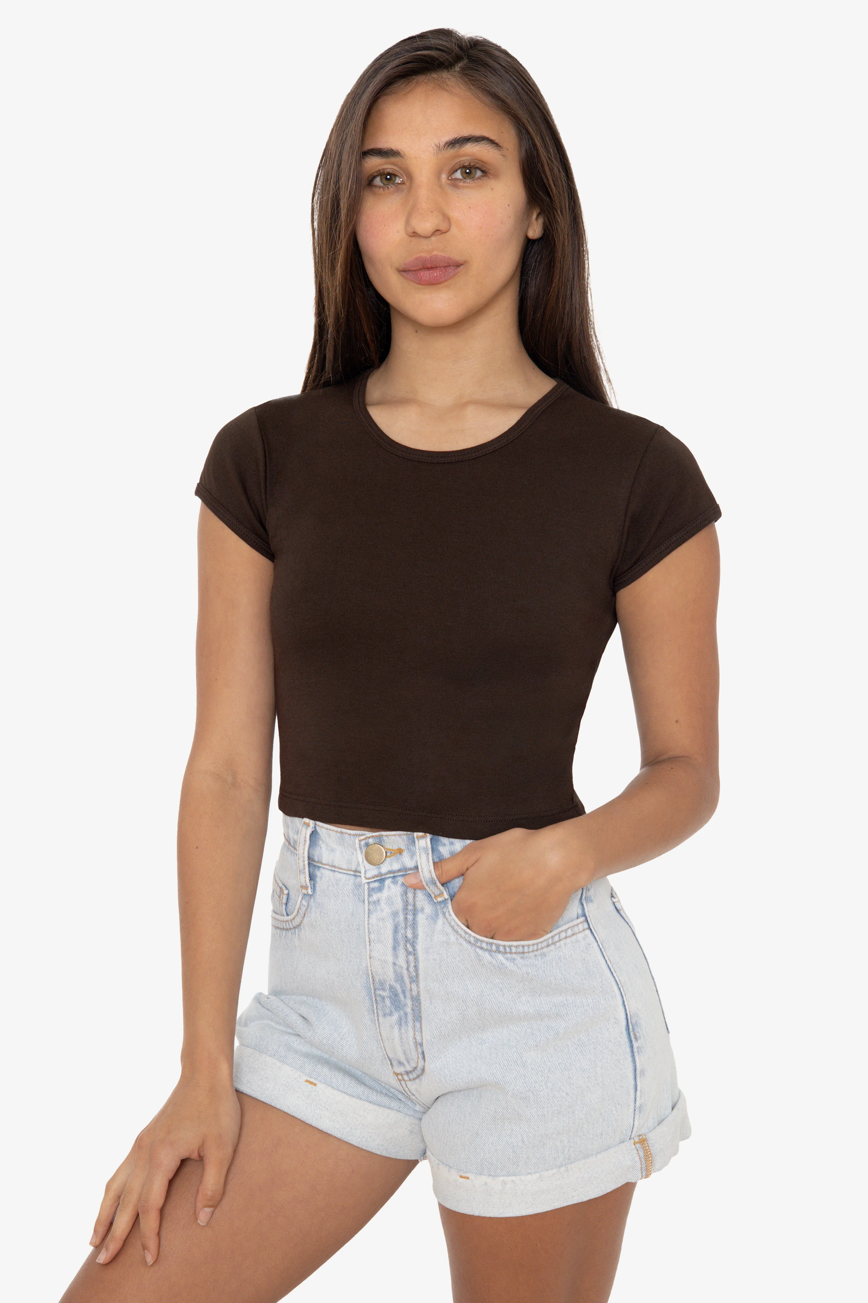 43035 - Cap Sleeve Baby Rib Crop Top - Image 46